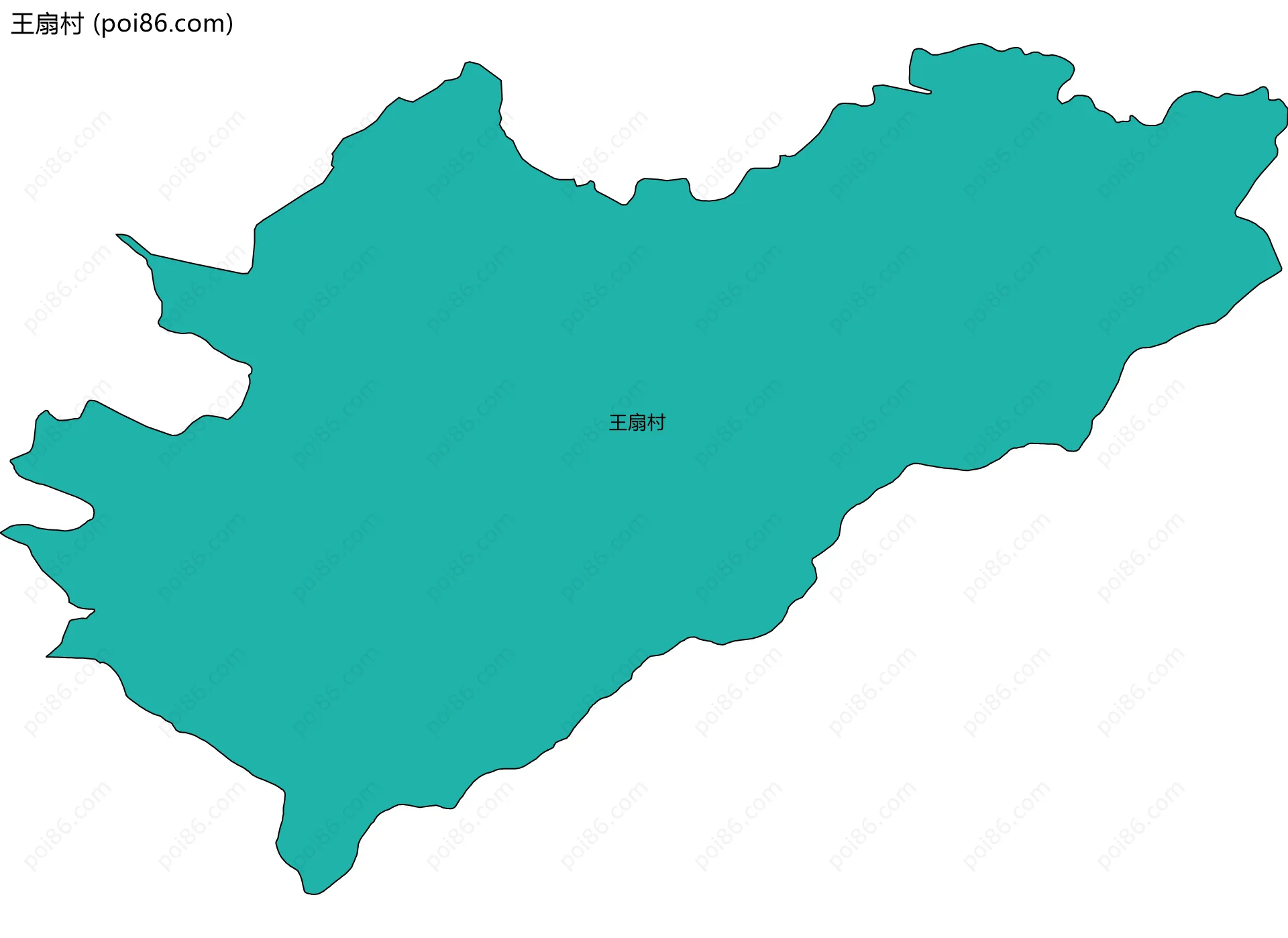 王扇村边界地图