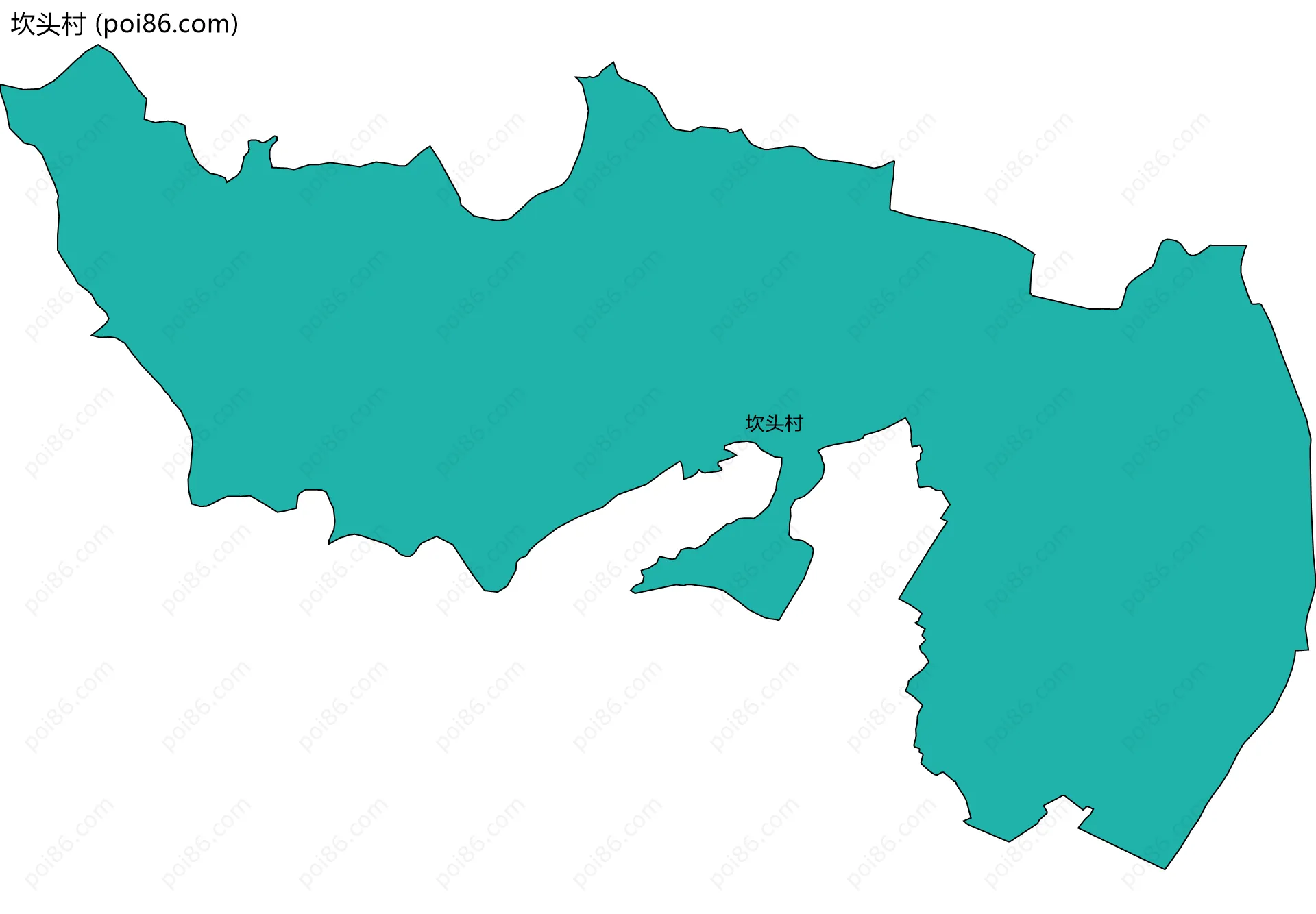 坎头村边界地图