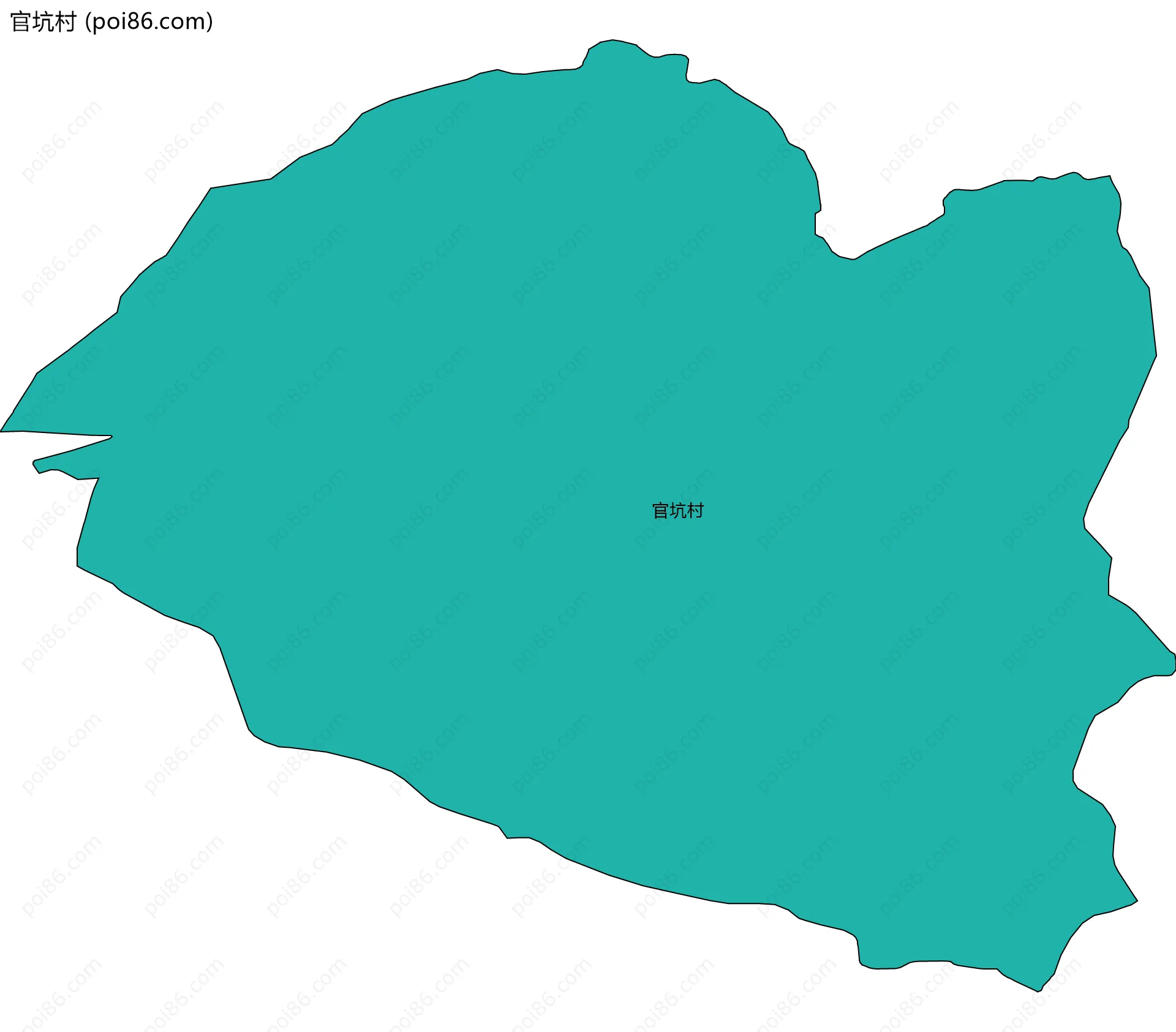 官坑村边界地图