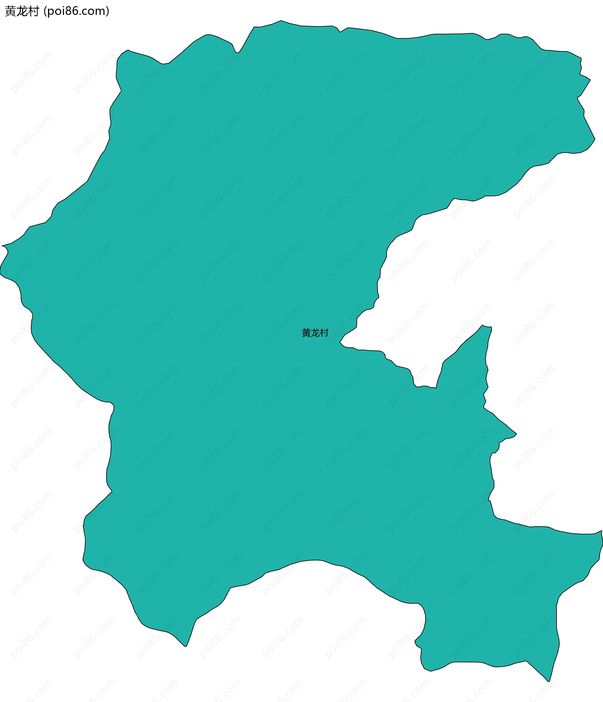 黄龙村边界地图