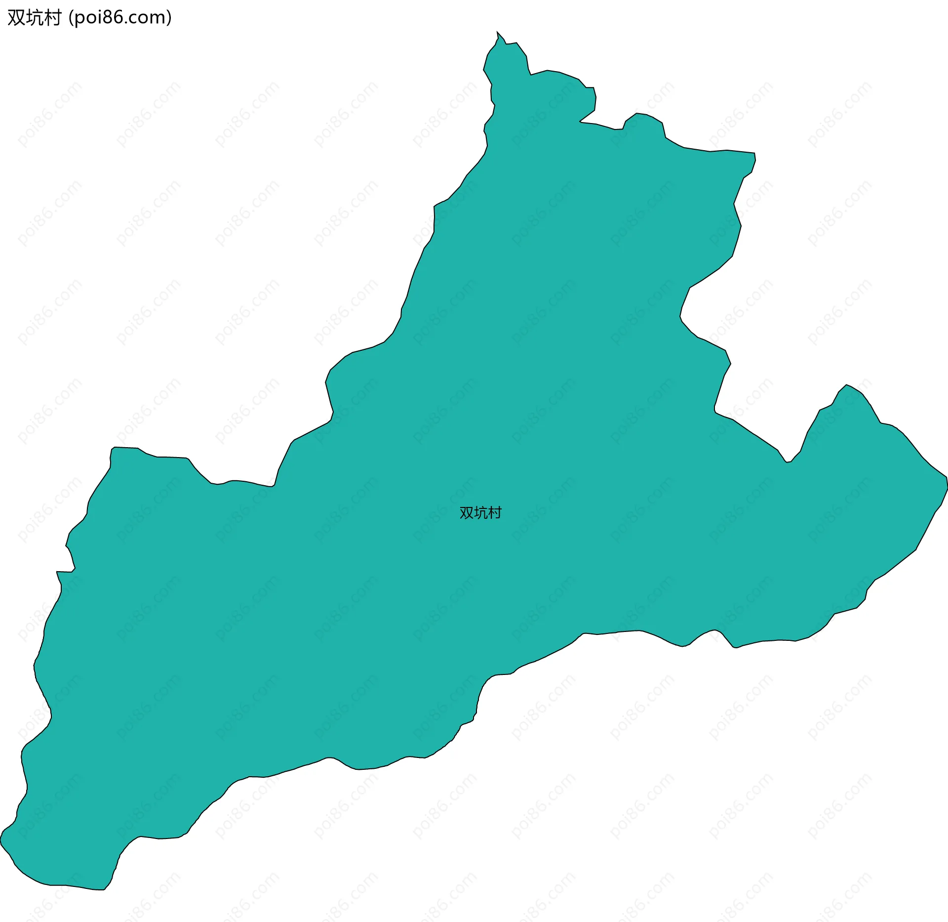 双坑村边界地图