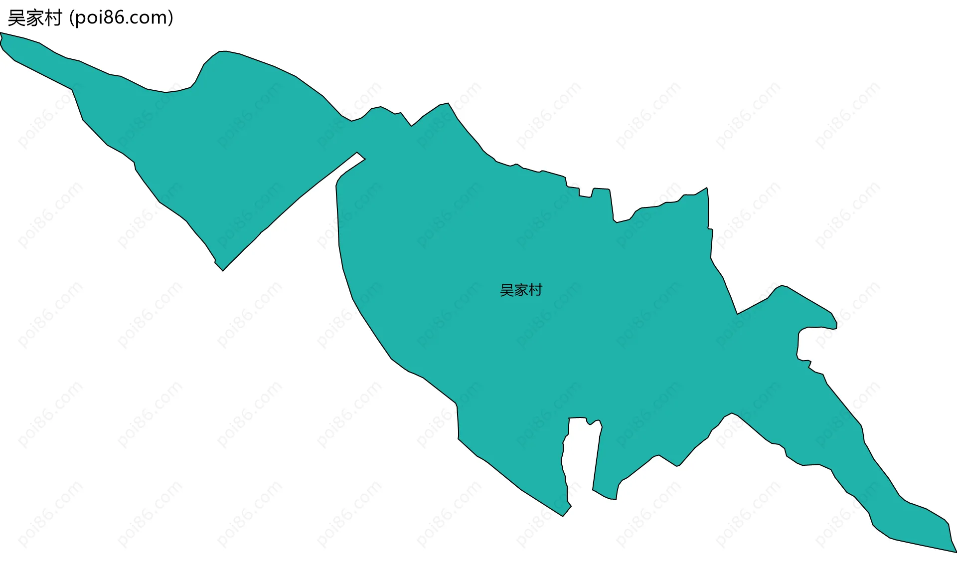 吴家村边界地图