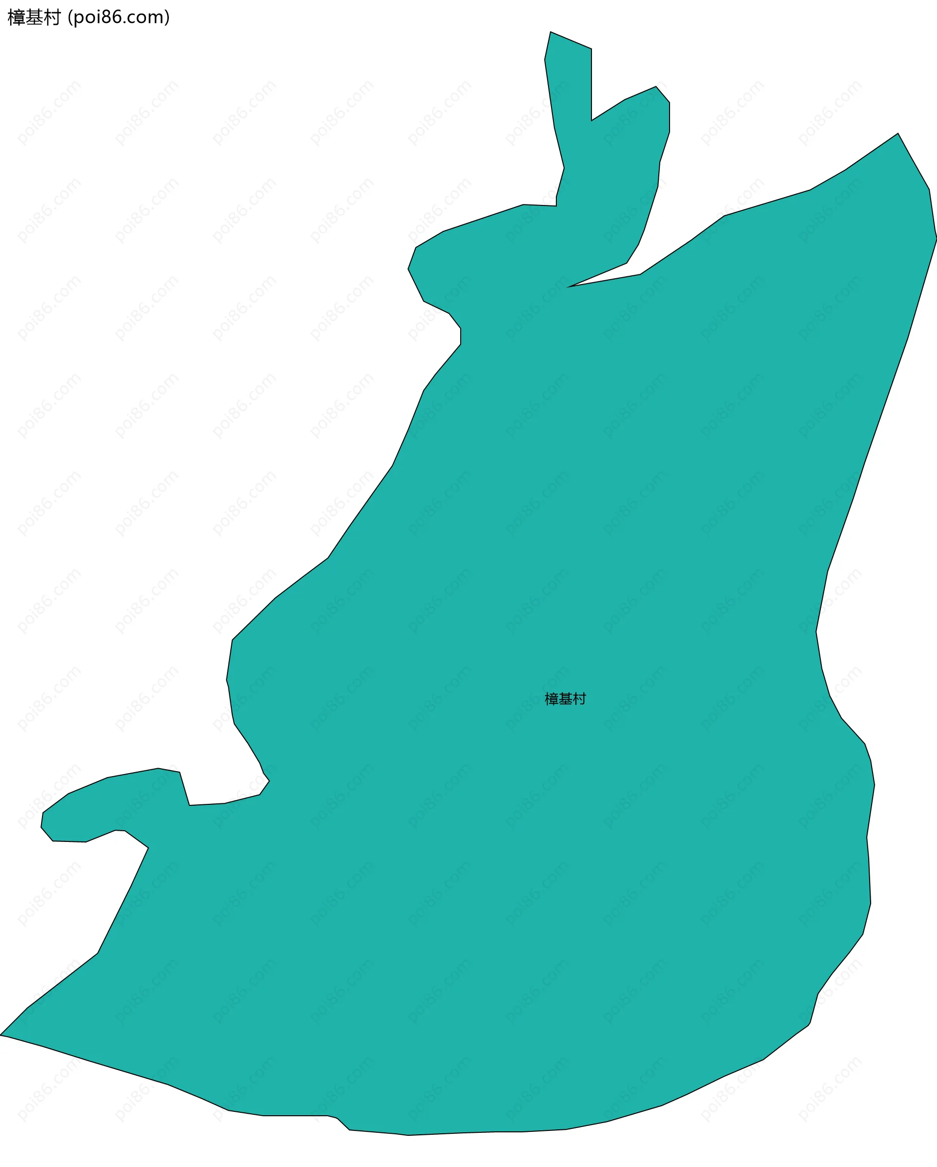 樟基村边界地图