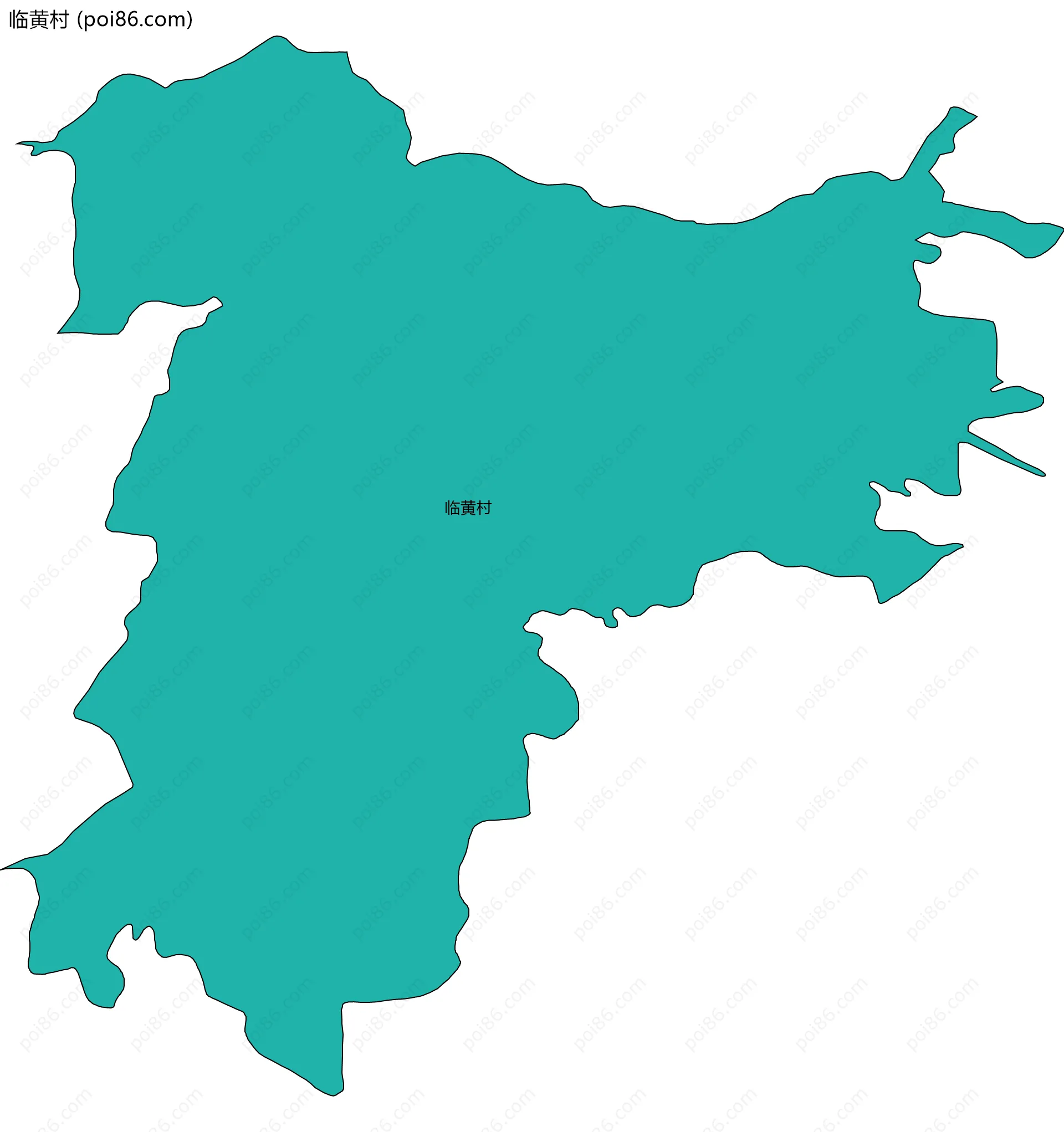 临黄村边界地图
