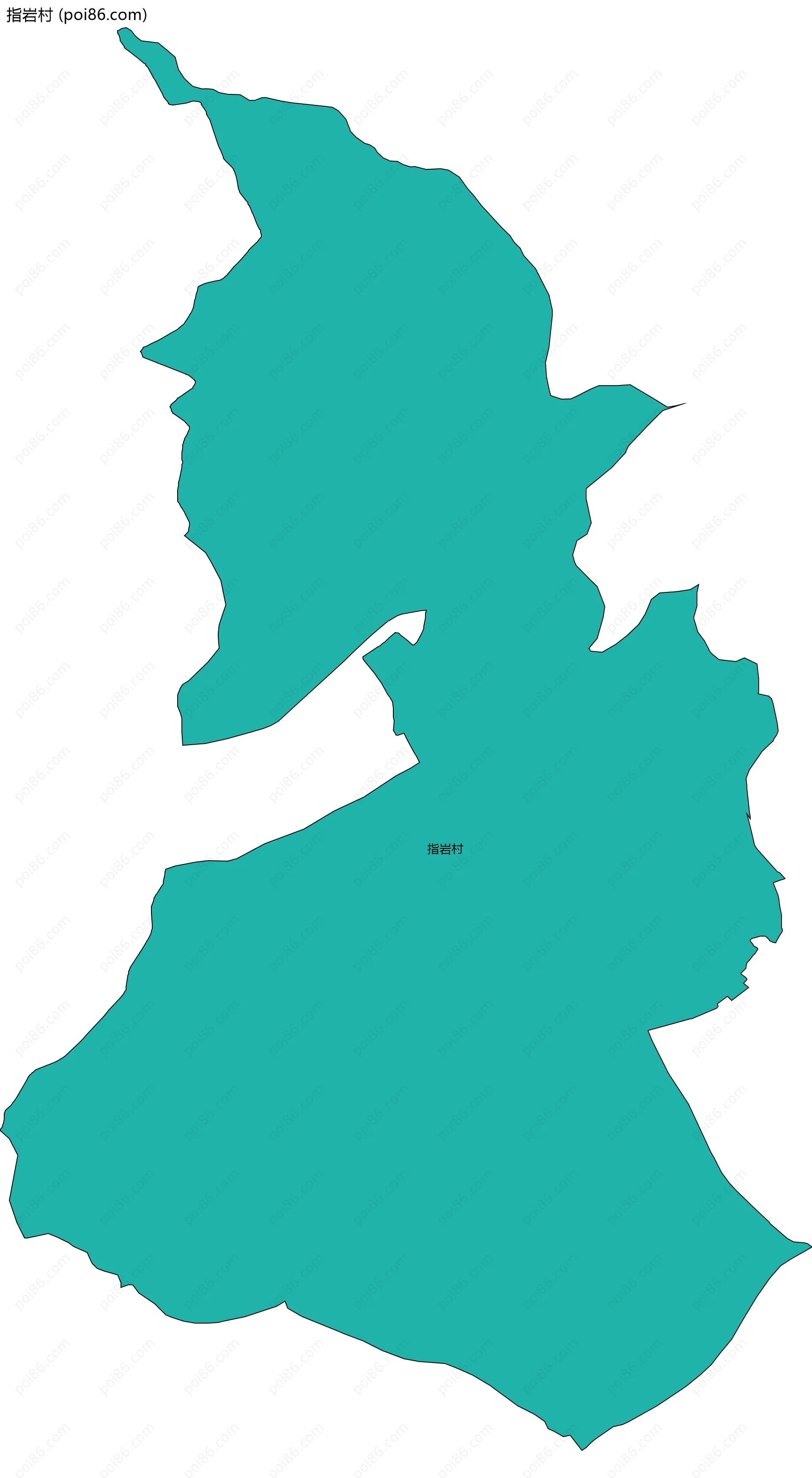 指岩村边界地图