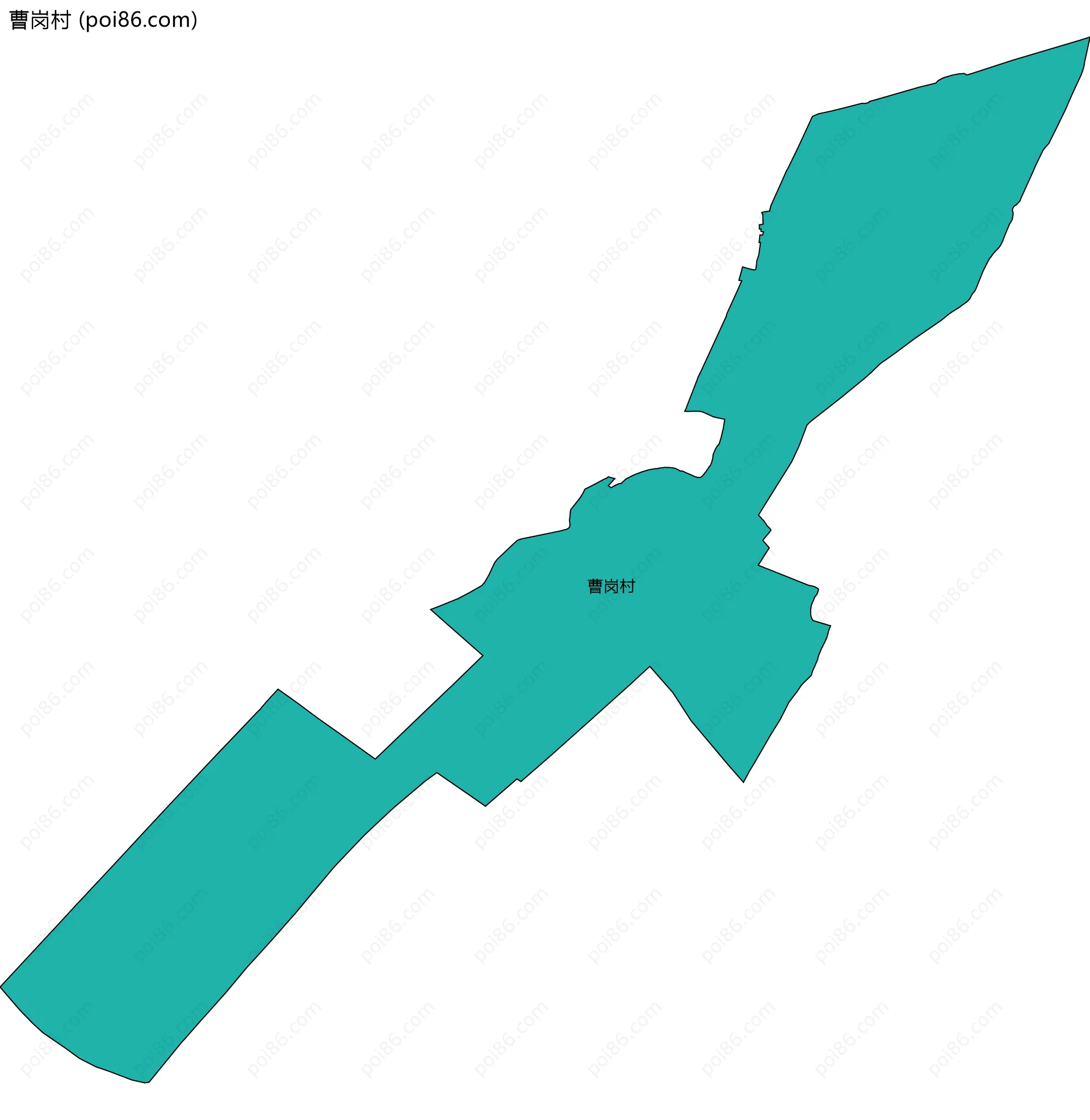 曹岗村边界地图