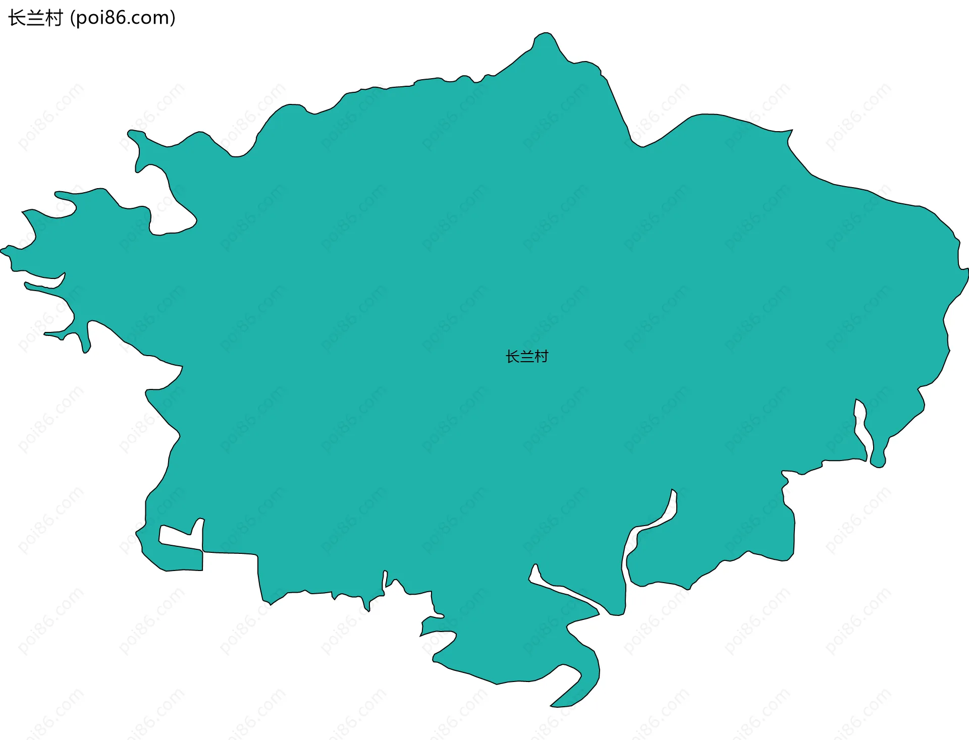 长兰村边界地图