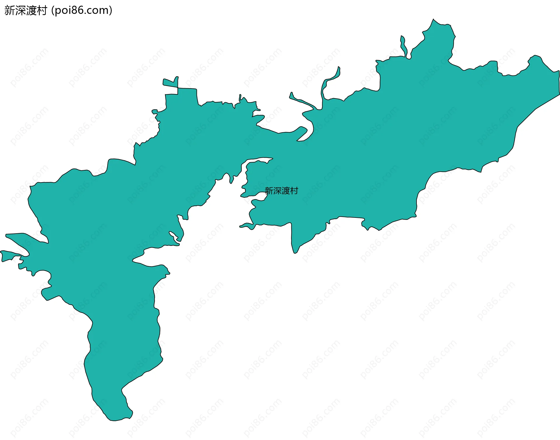 新深渡村边界地图