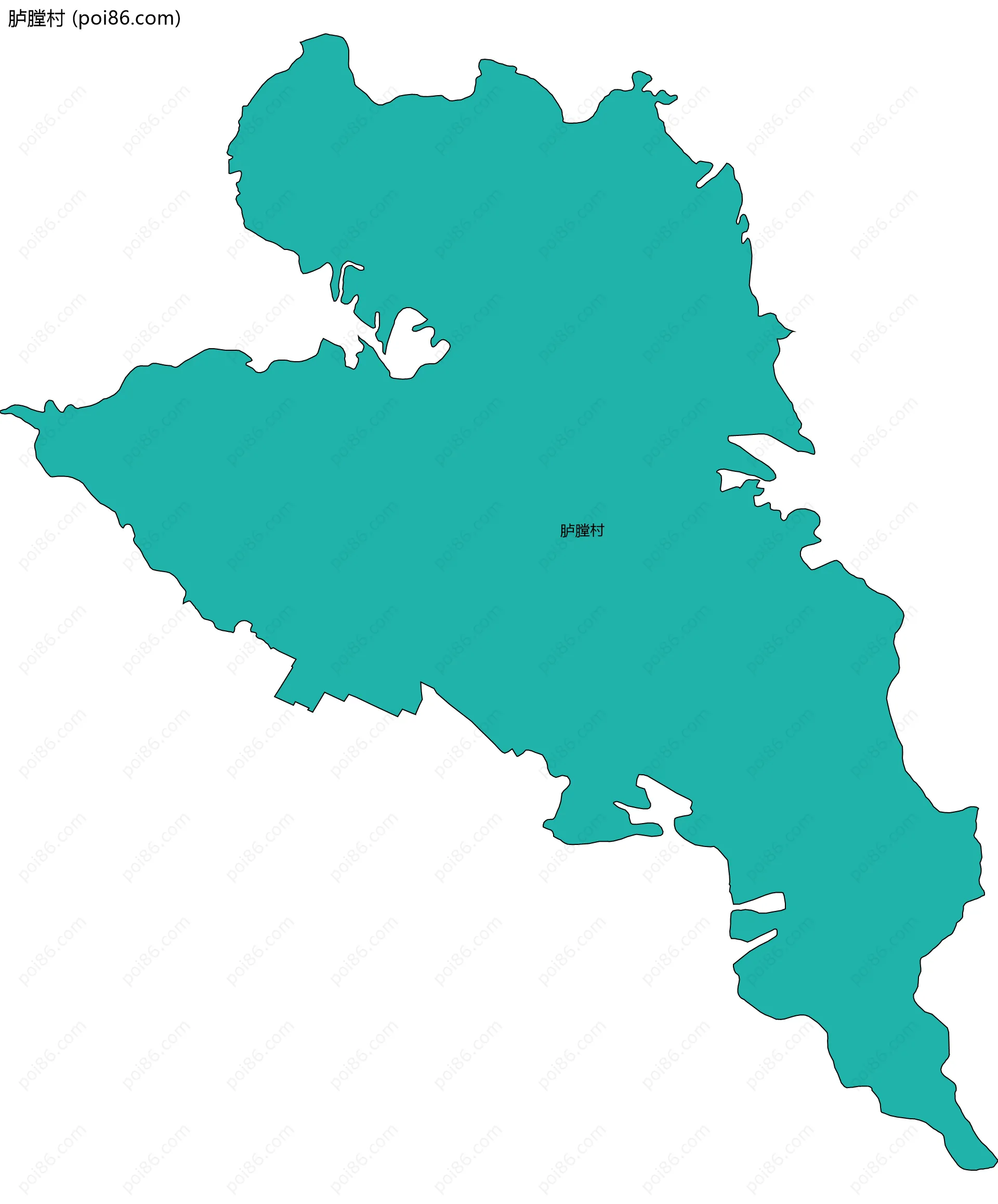 胪膛村边界地图