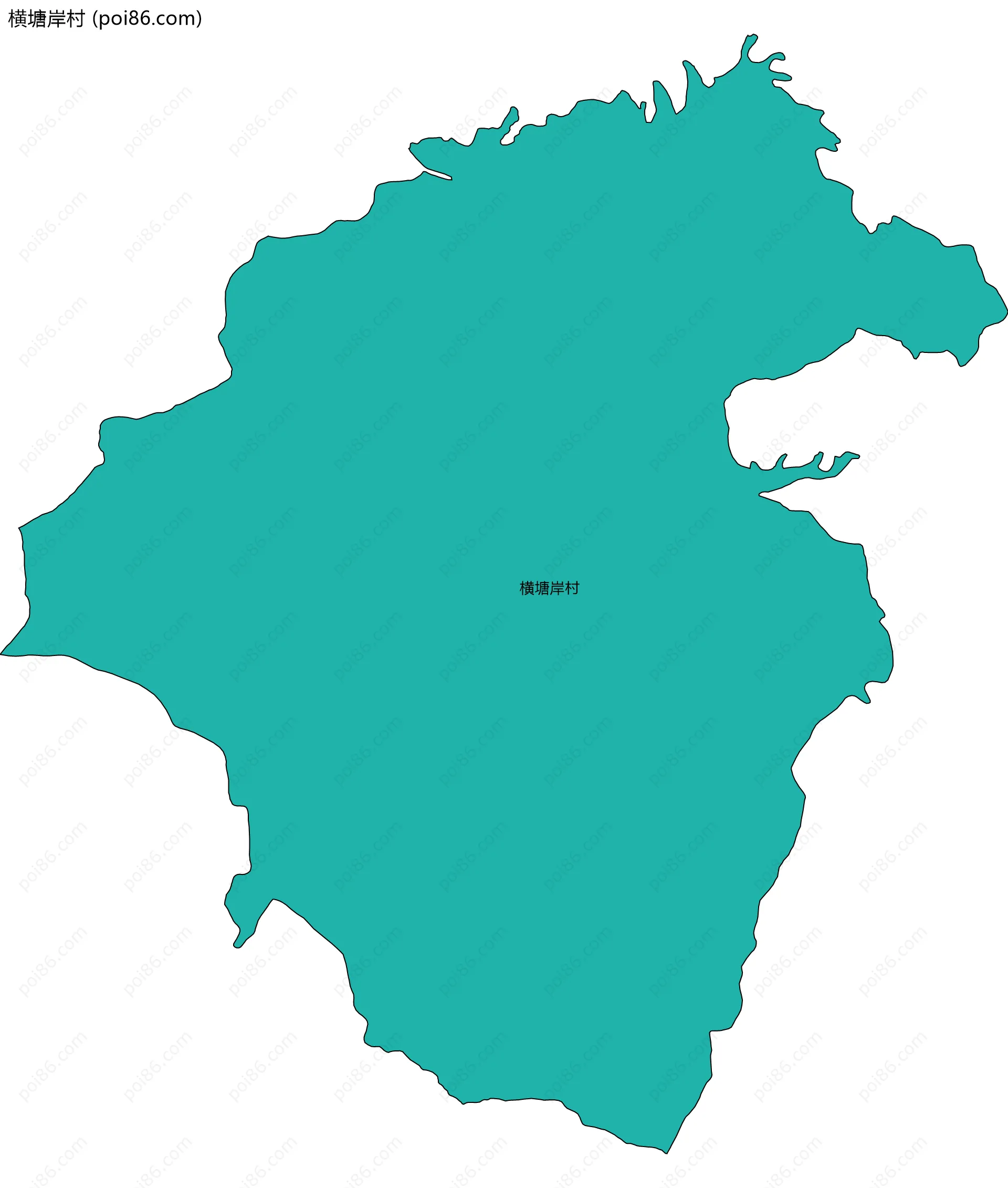 横塘岸村边界地图