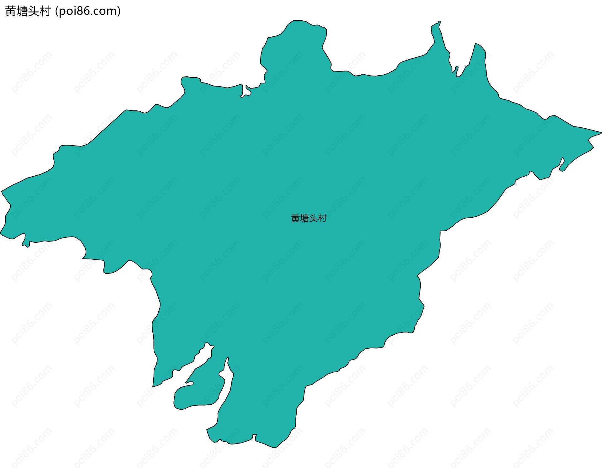 黄塘头村边界地图