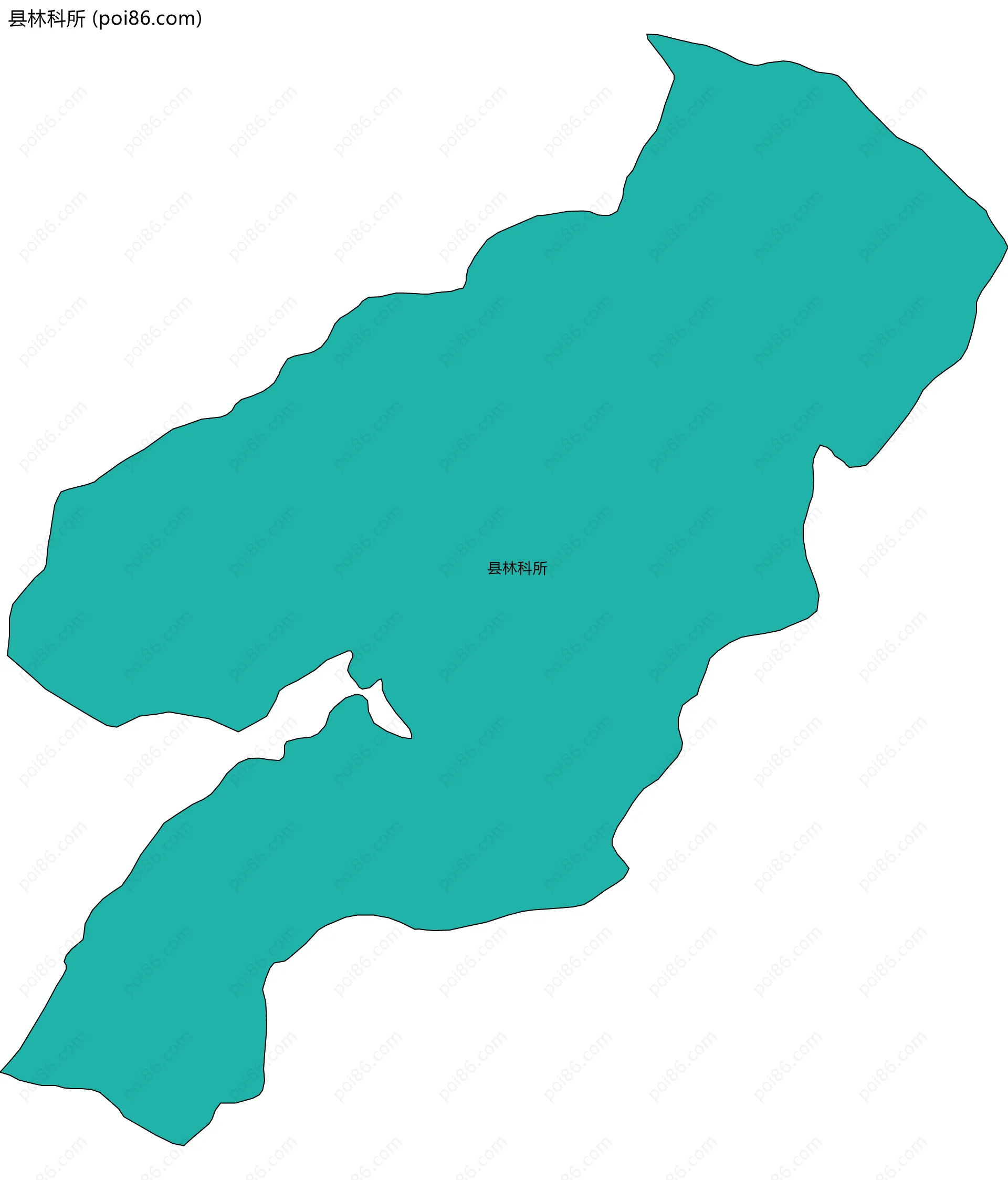 县林科所边界地图