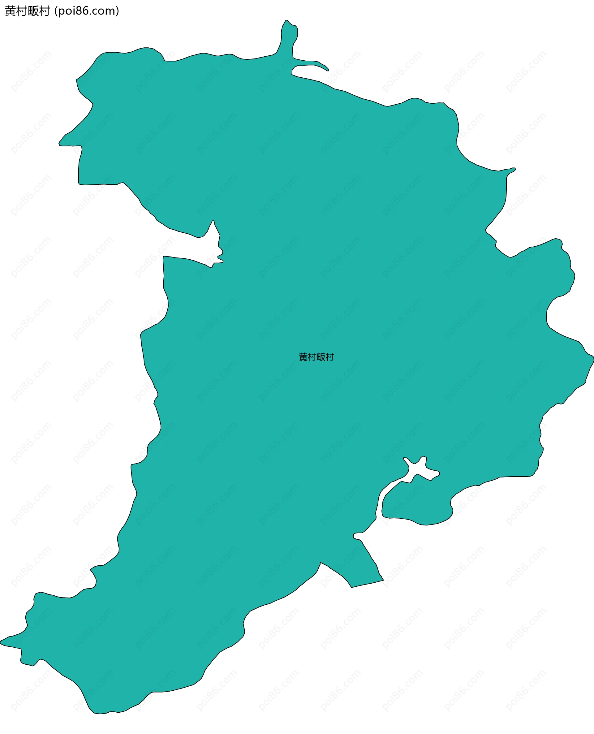 黄村畈村边界地图