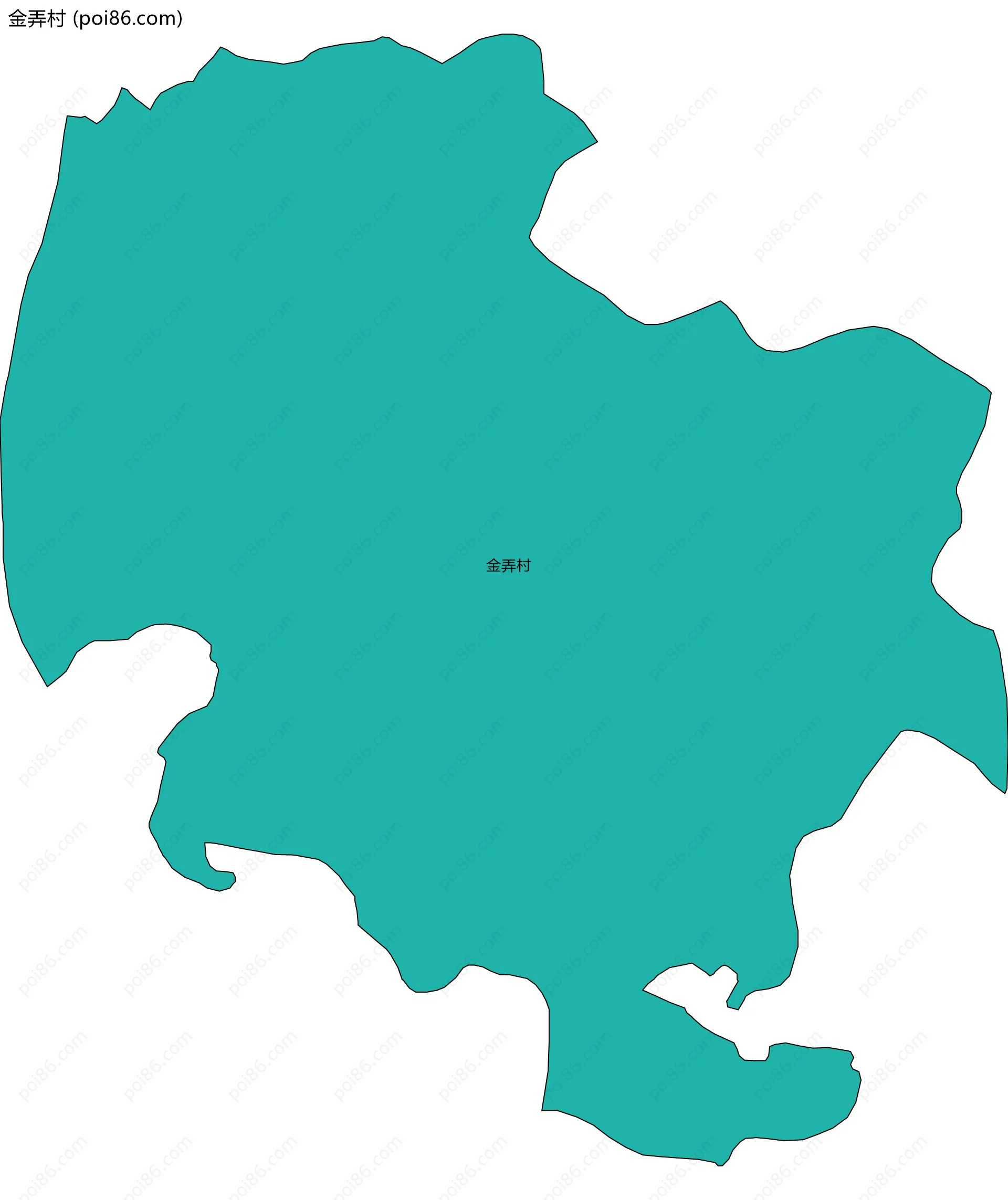 金弄村边界地图