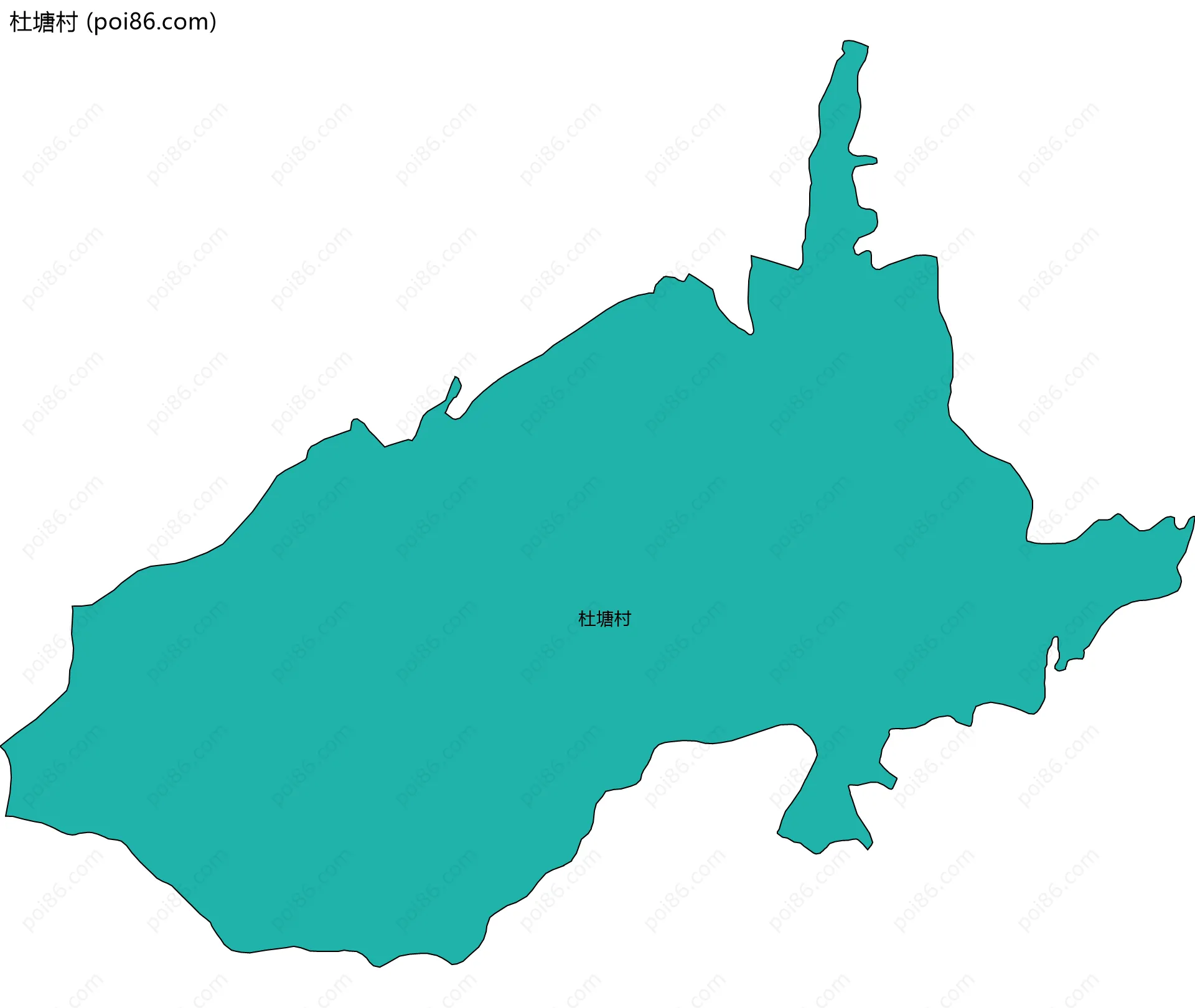 杜塘村边界地图