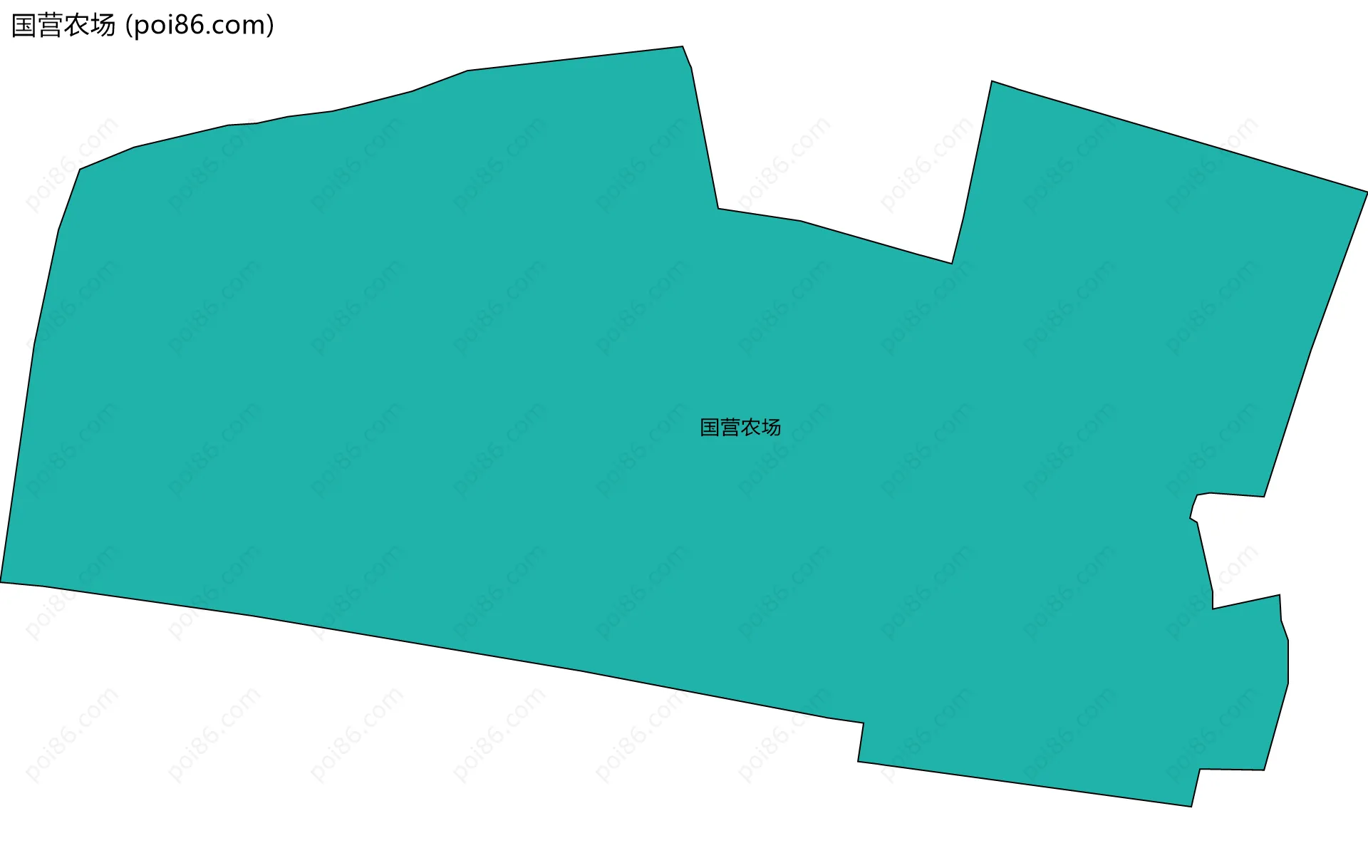 国营农场边界地图