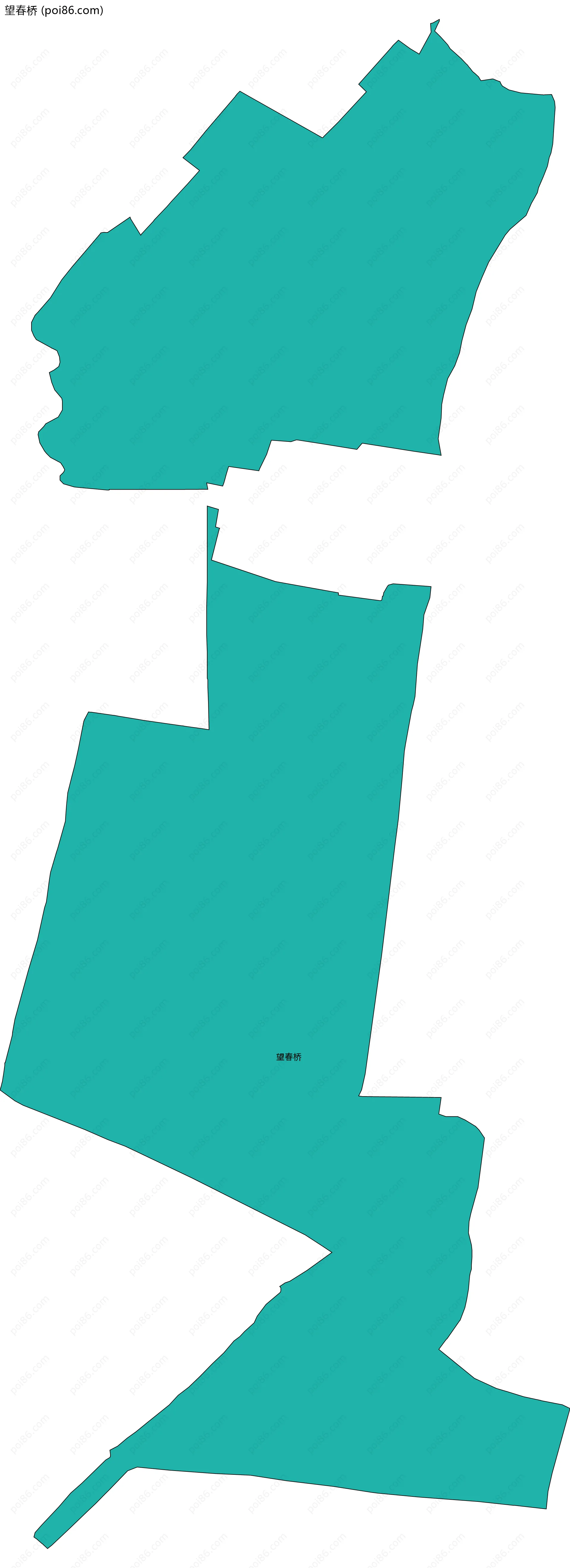 望春桥边界地图