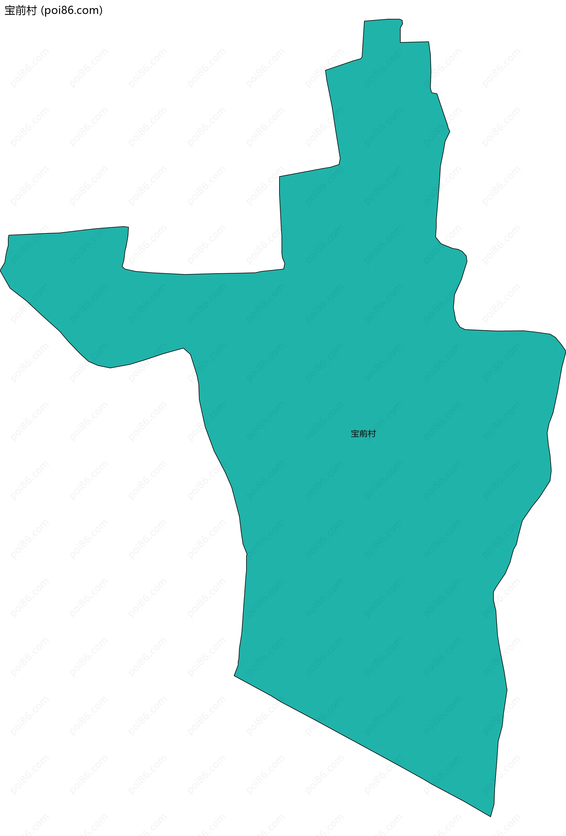 宝前村边界地图