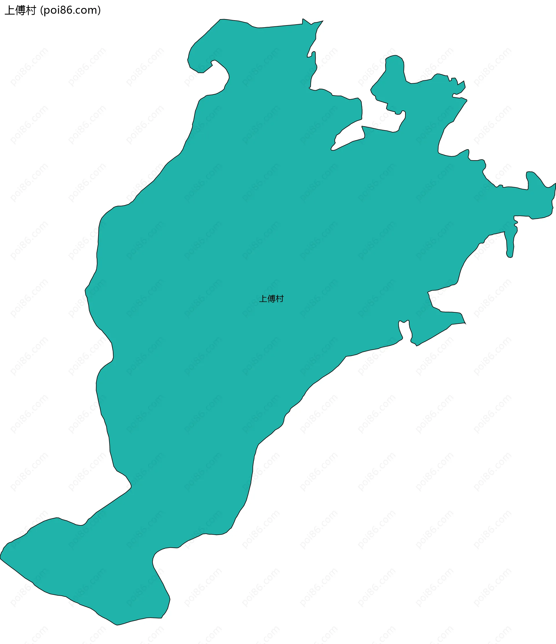 上傅村边界地图