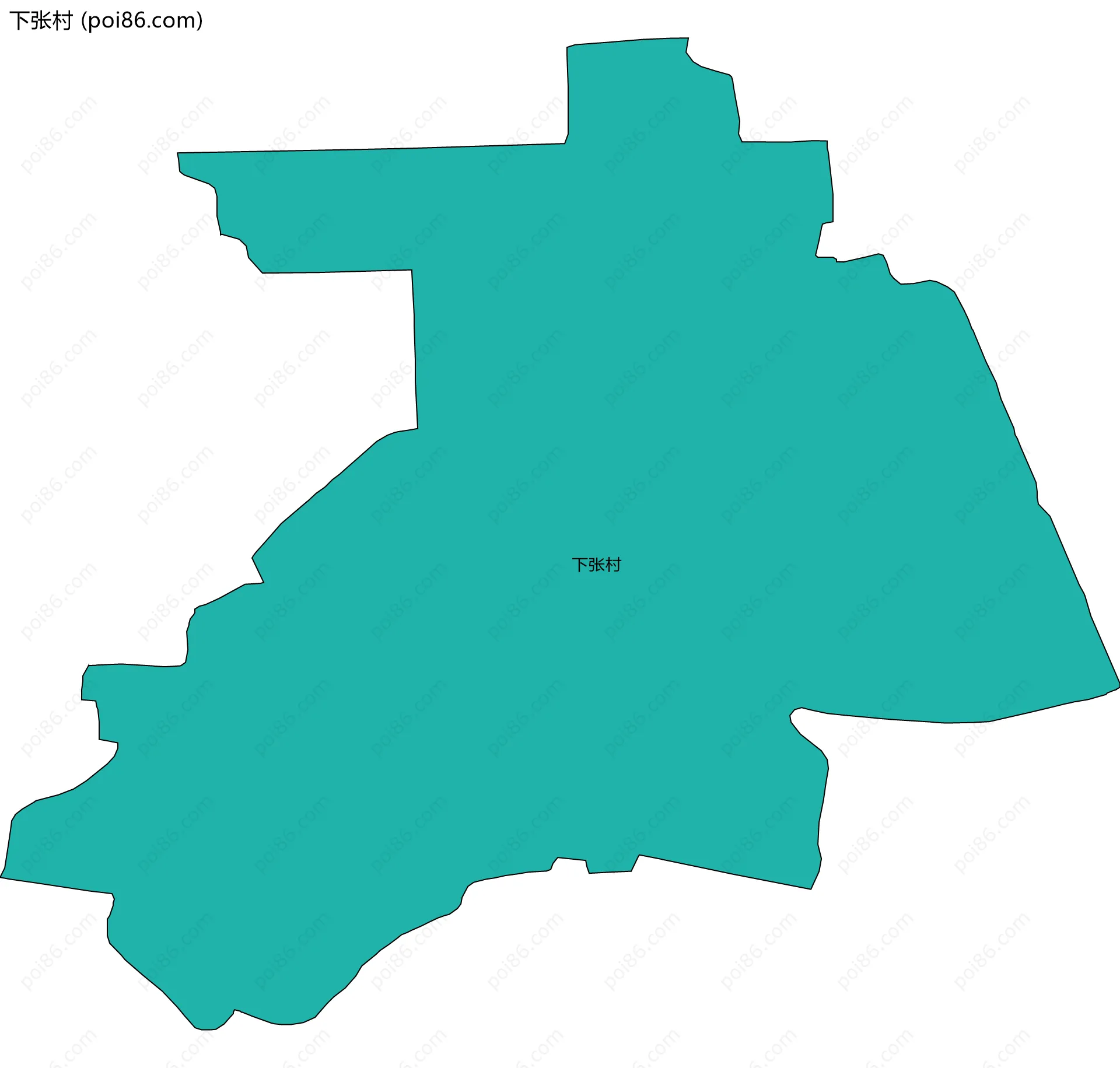 下张村边界地图