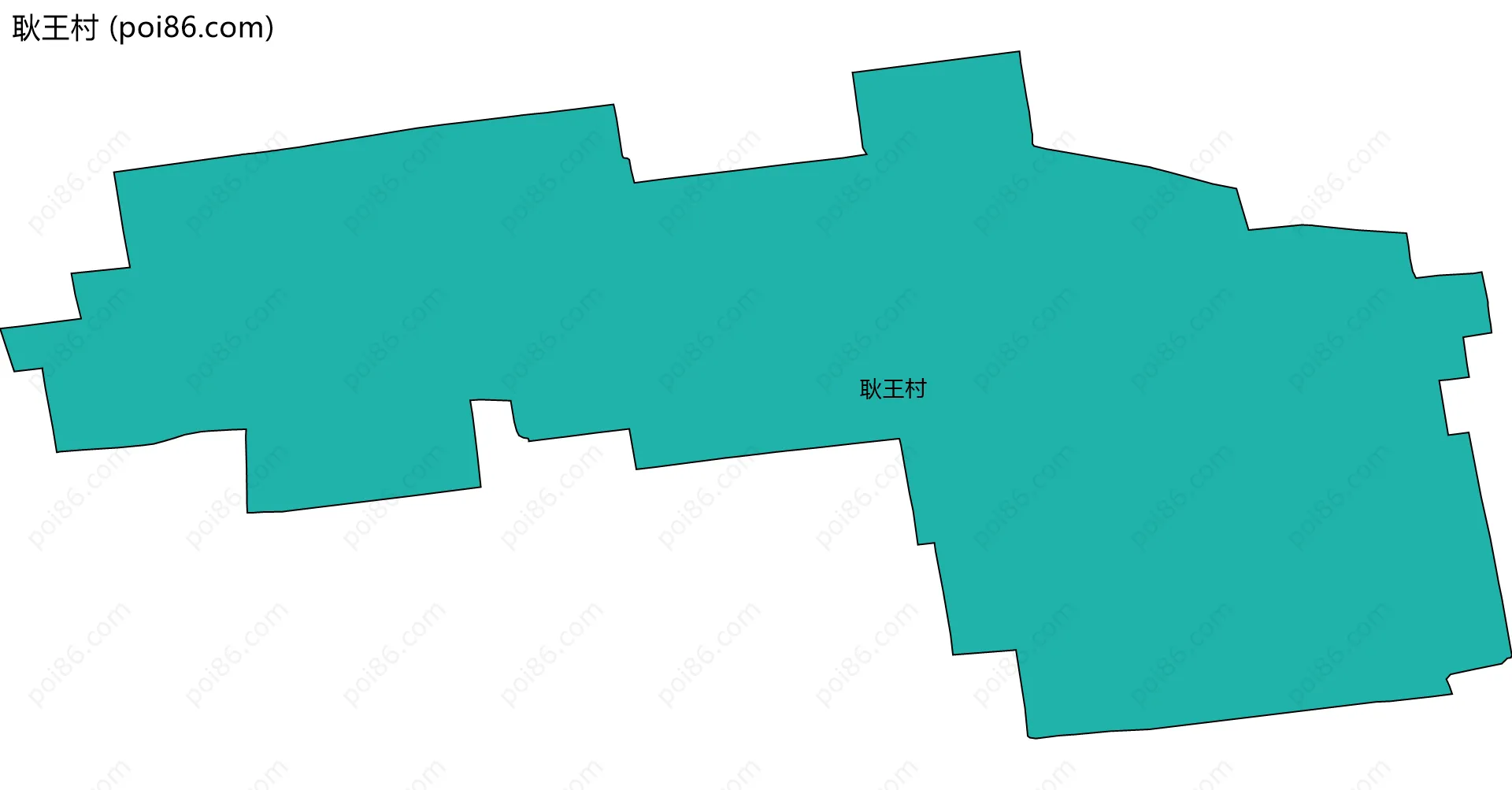 耿王村边界地图