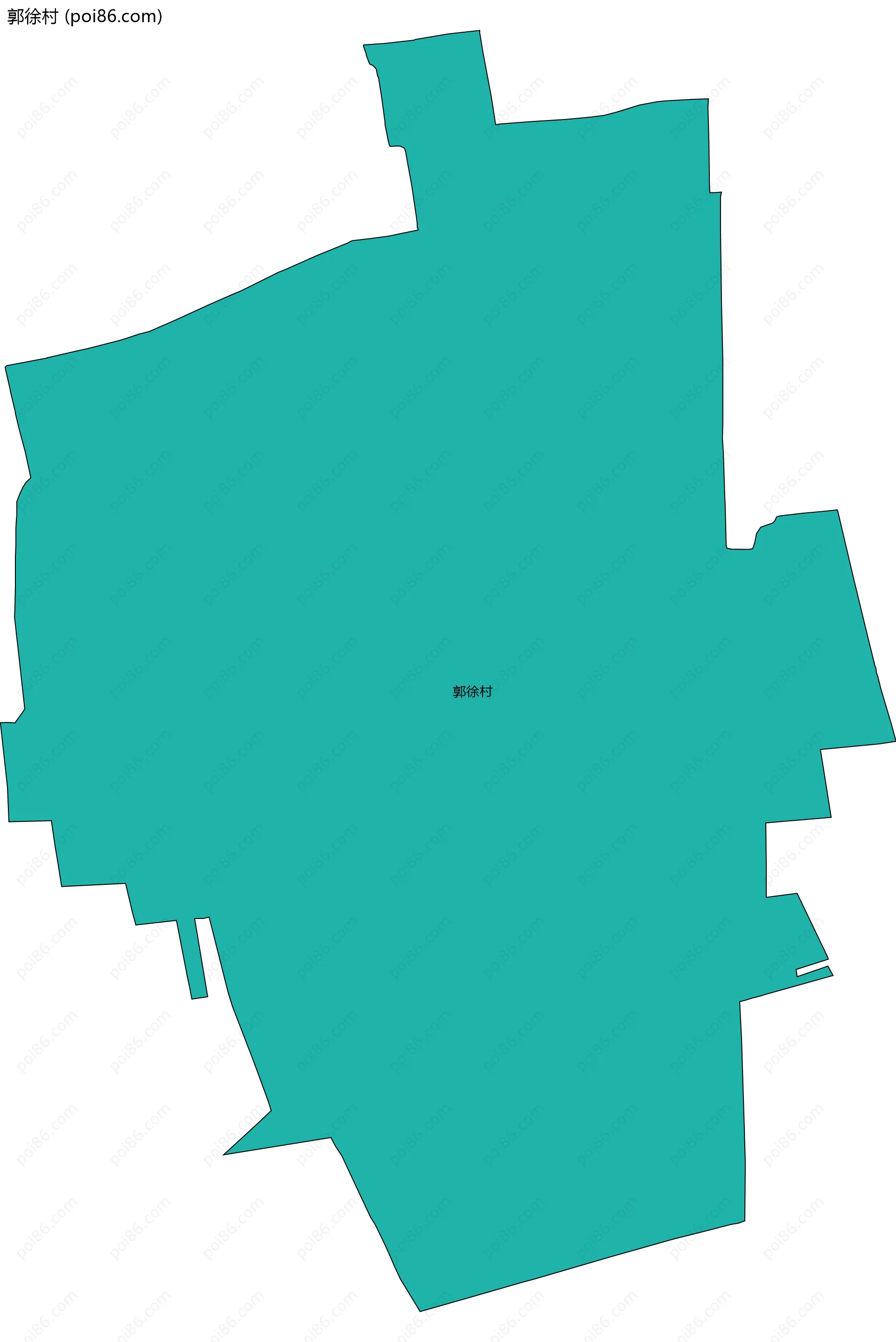郭徐村边界地图