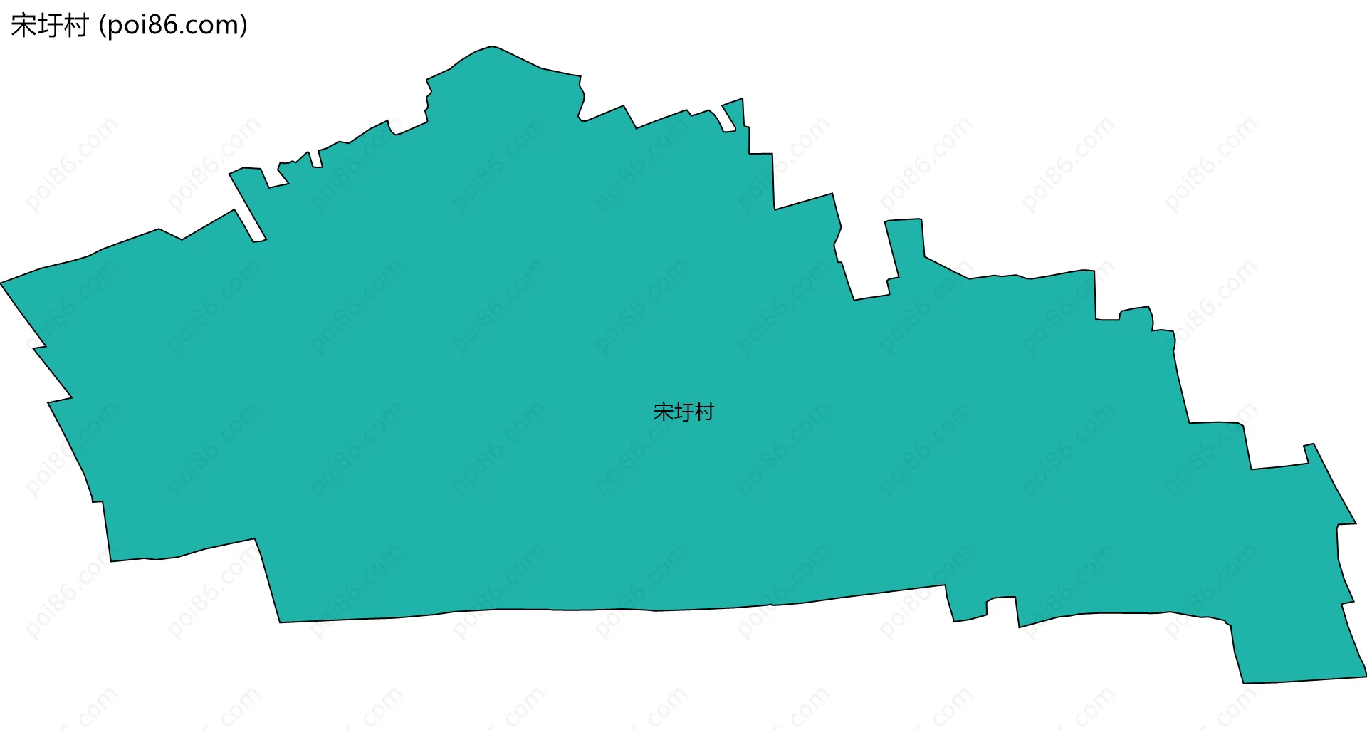 宋圩村边界地图