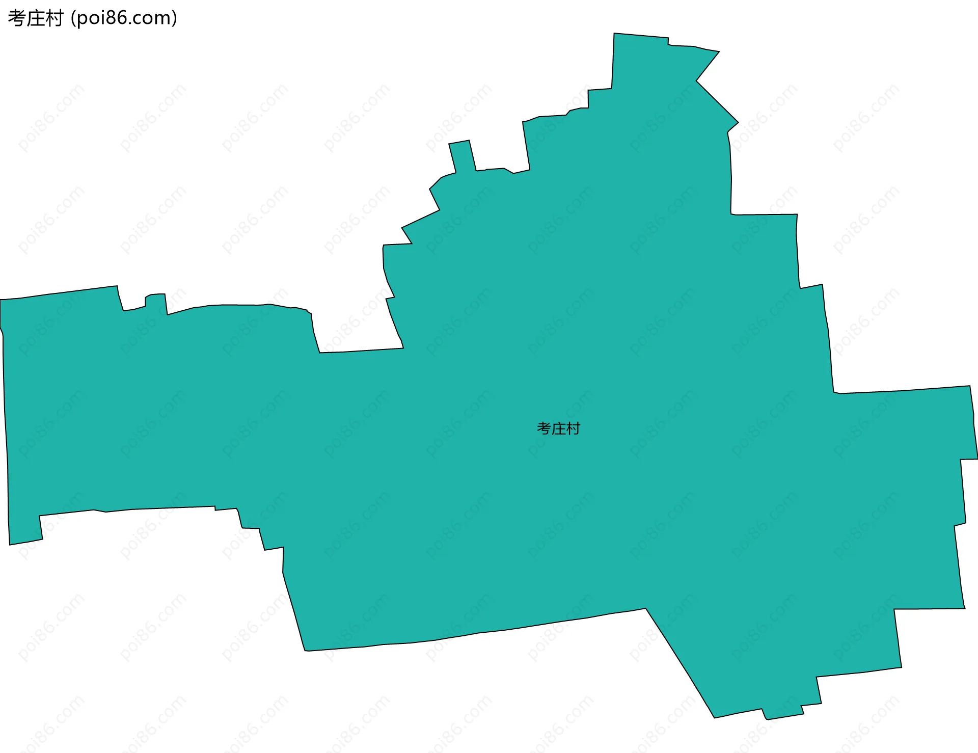 考庄村边界地图