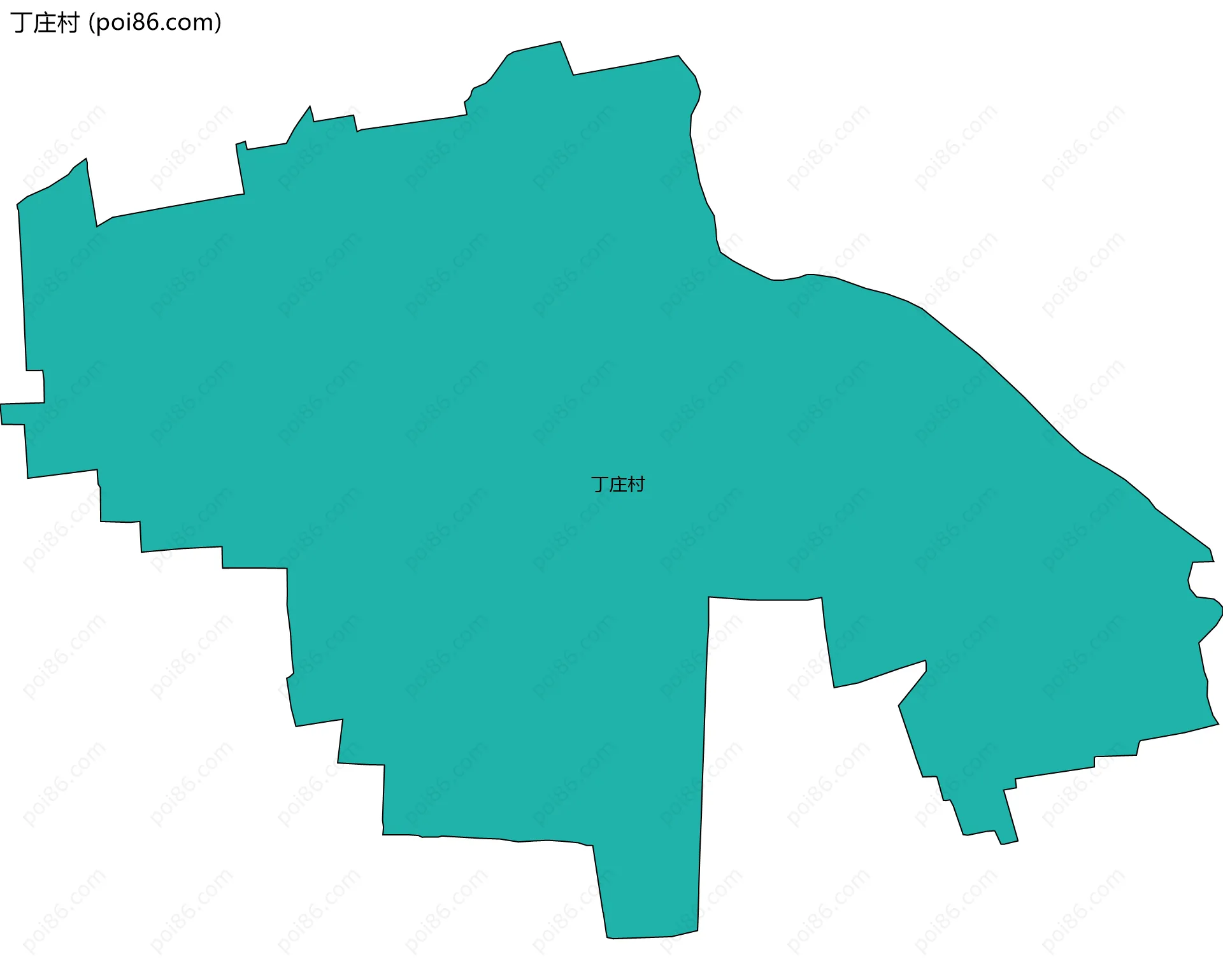 丁庄村边界地图