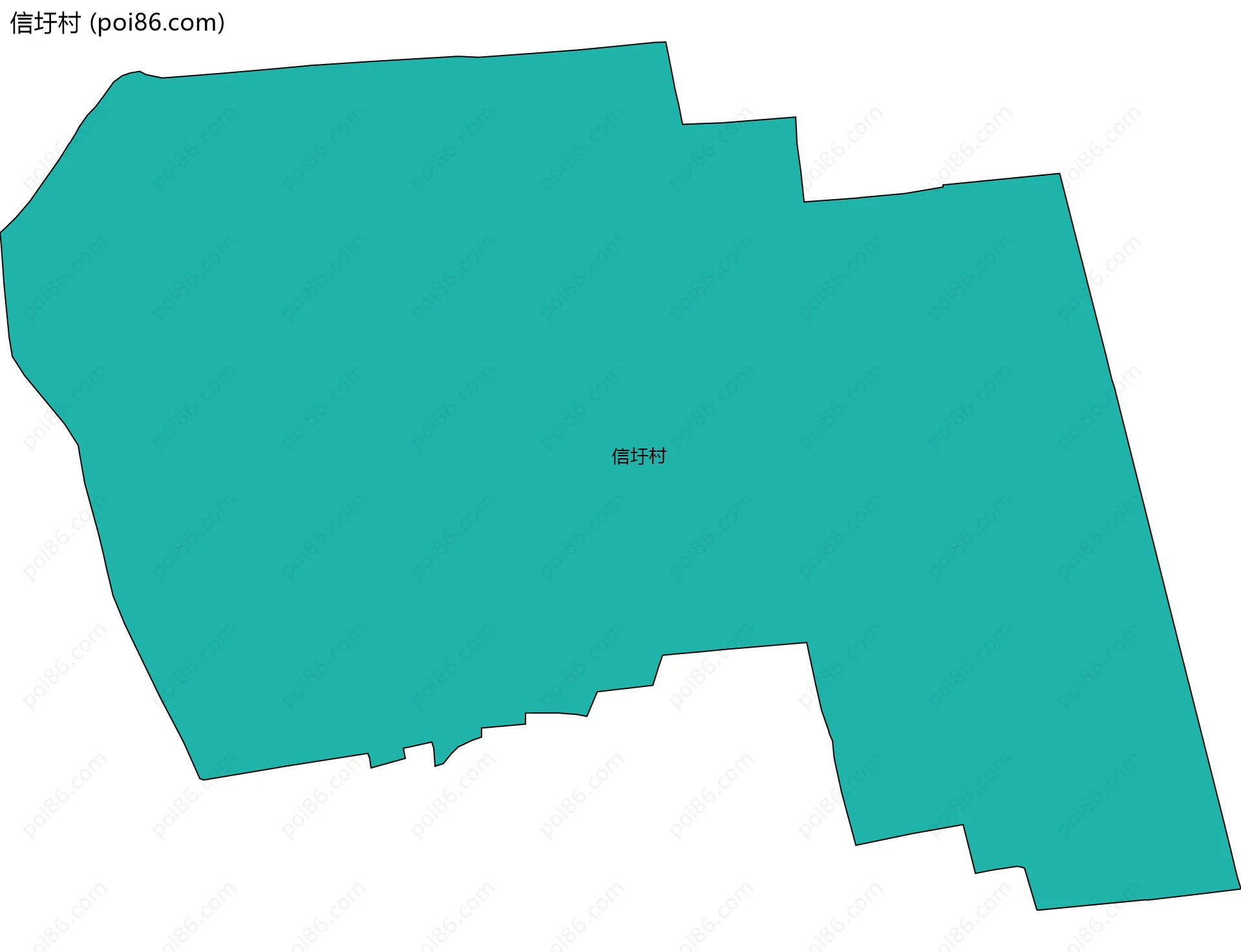 信圩村边界地图