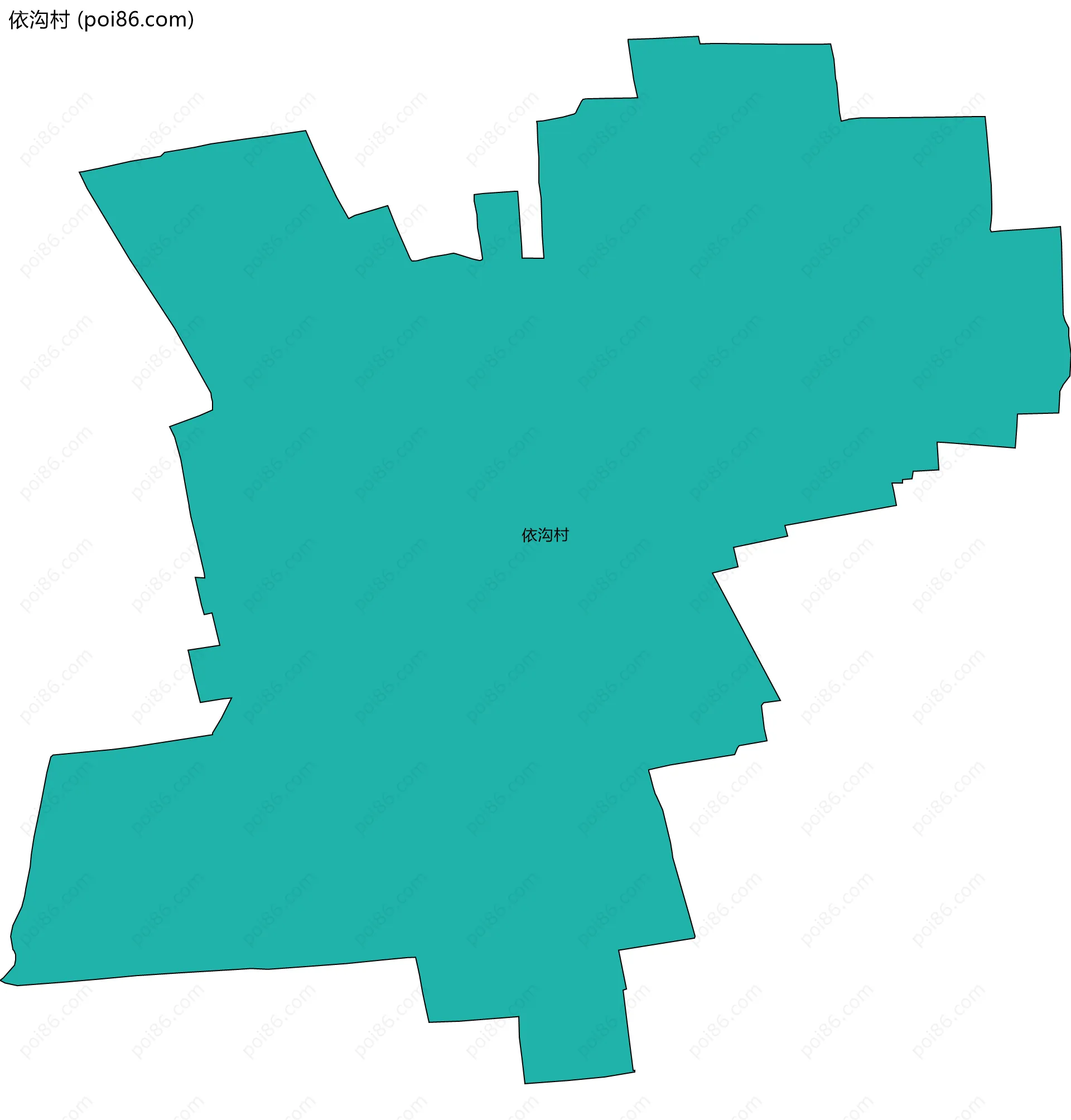 依沟村边界地图