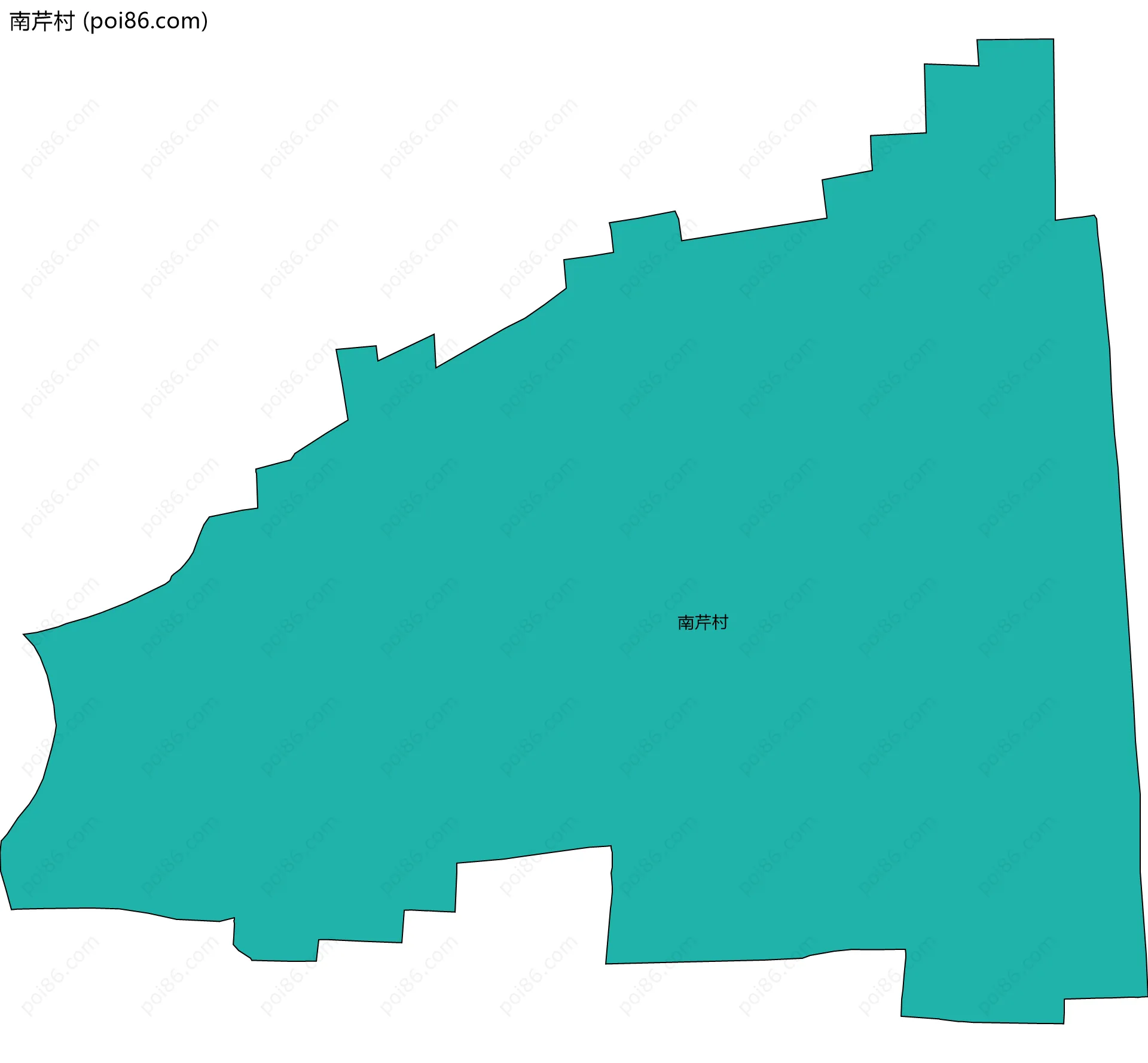 南芹村边界地图