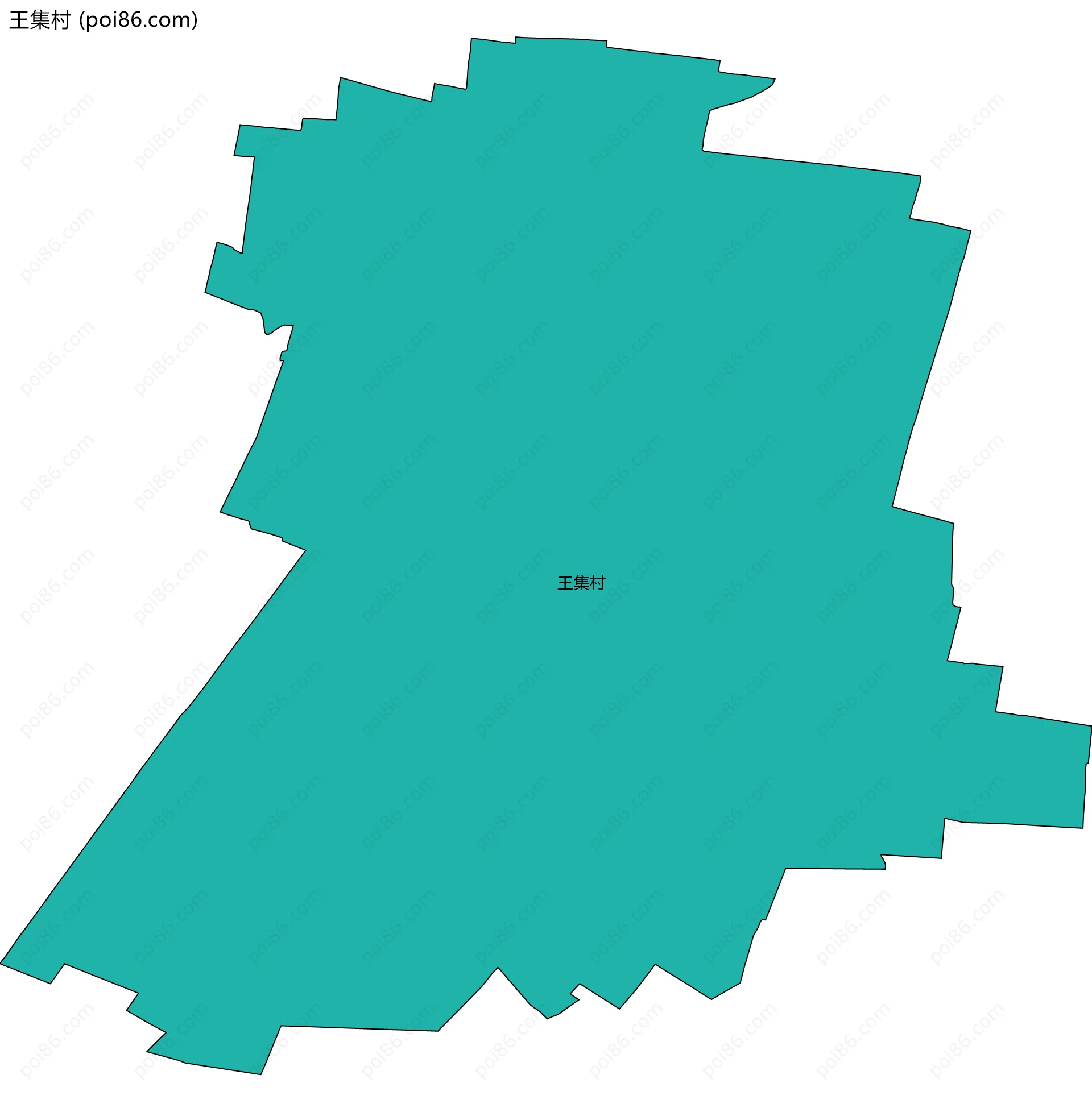 王集村边界地图