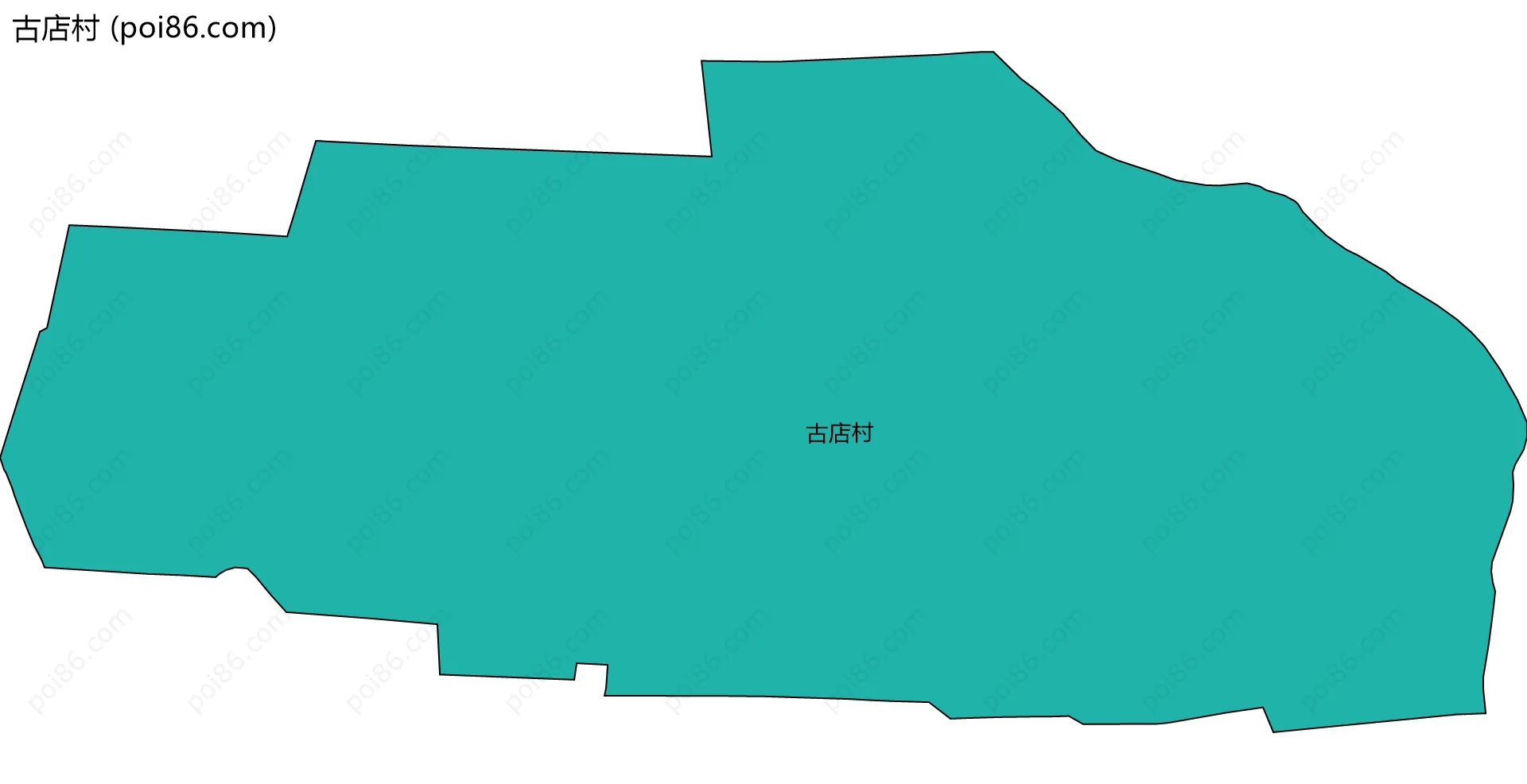 古店村边界地图