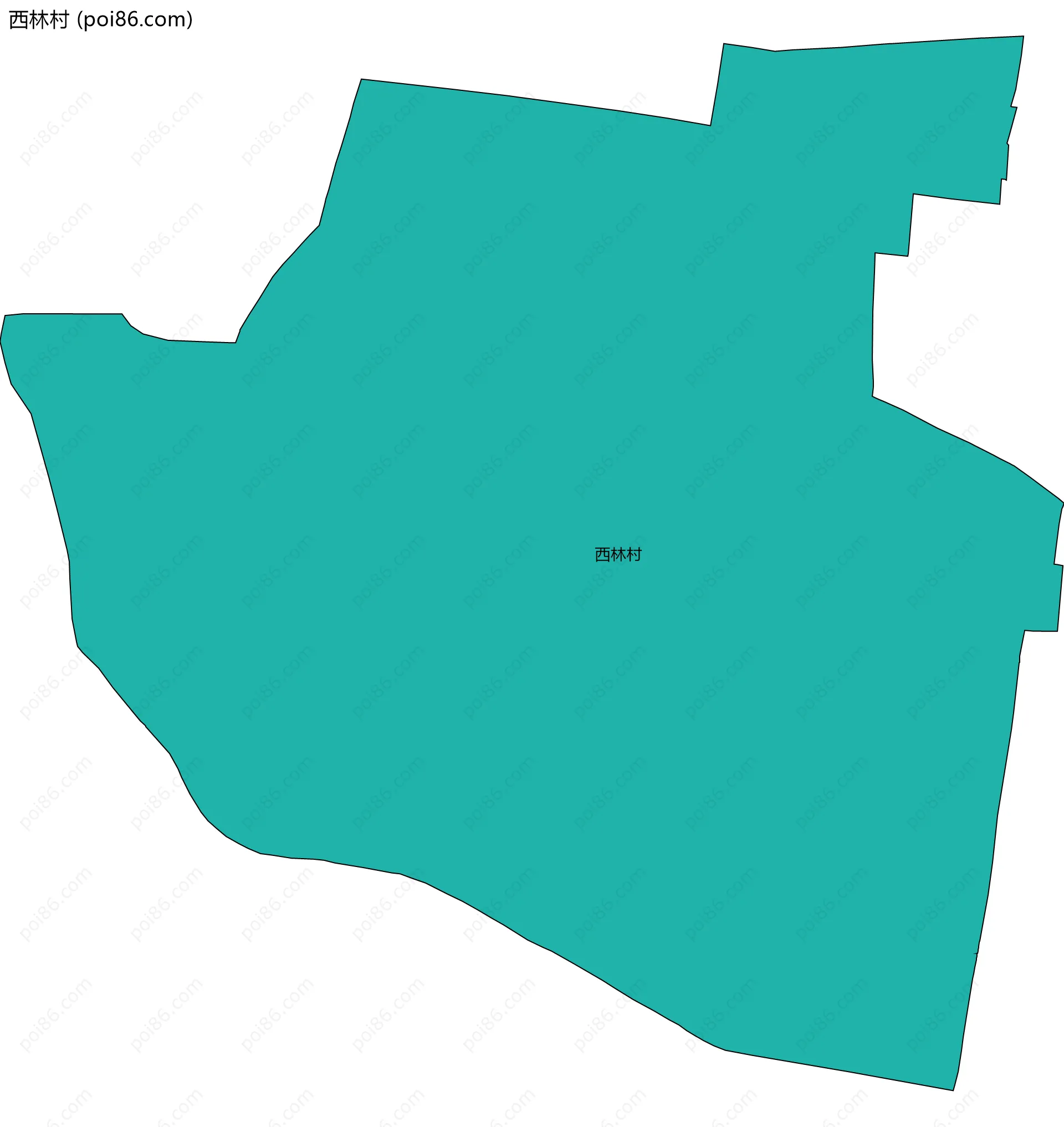 西林村边界地图