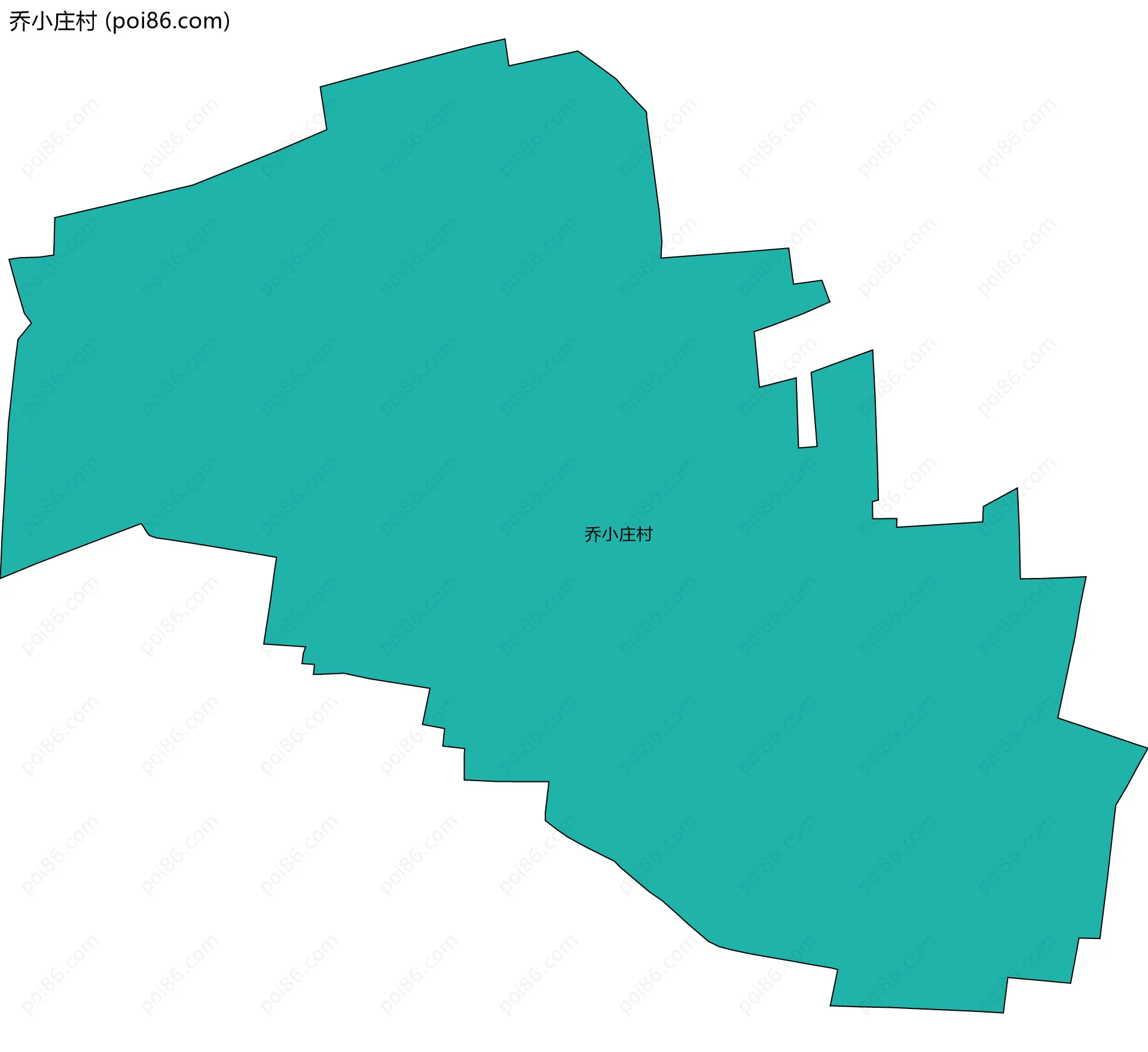 乔小庄村边界地图