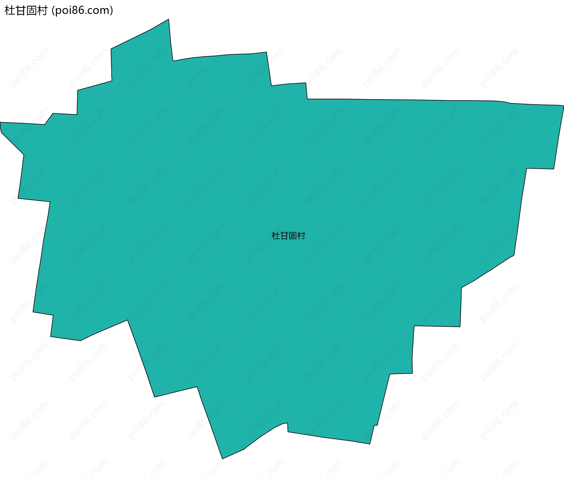 杜甘固村边界地图