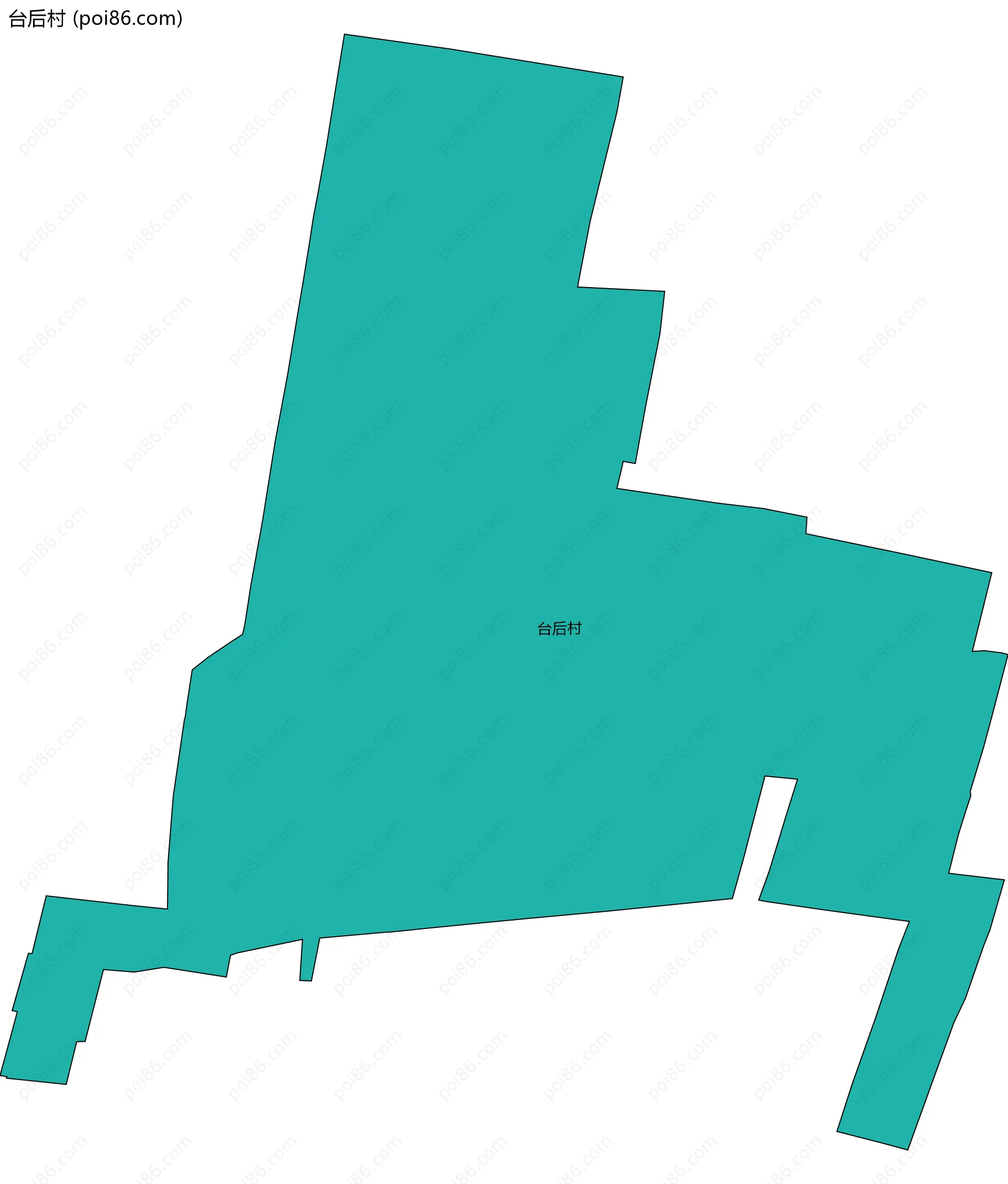 台后村边界地图