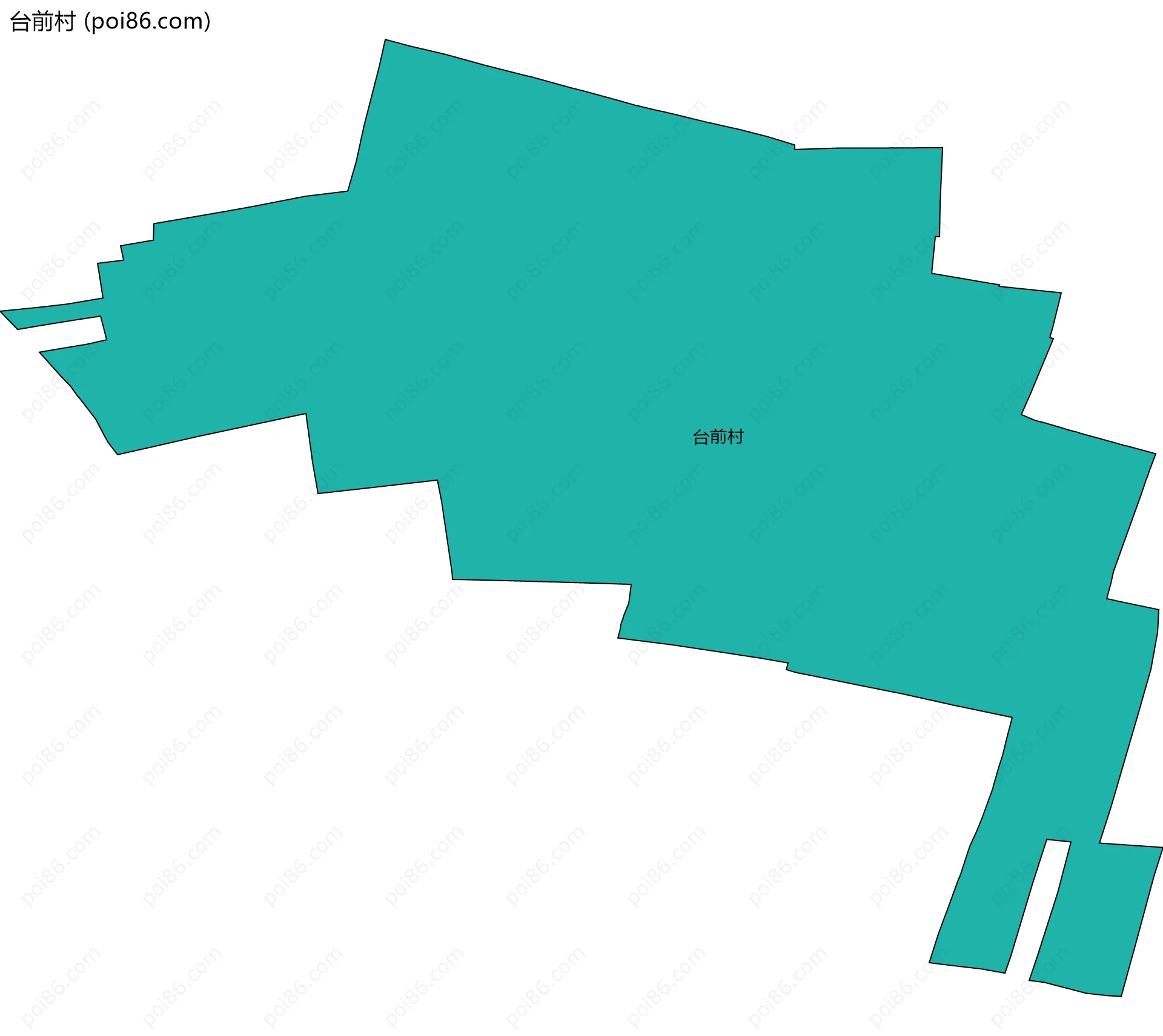 台前村边界地图