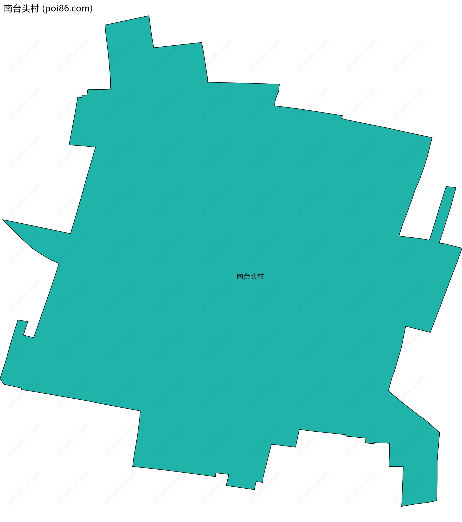 南台头村边界地图