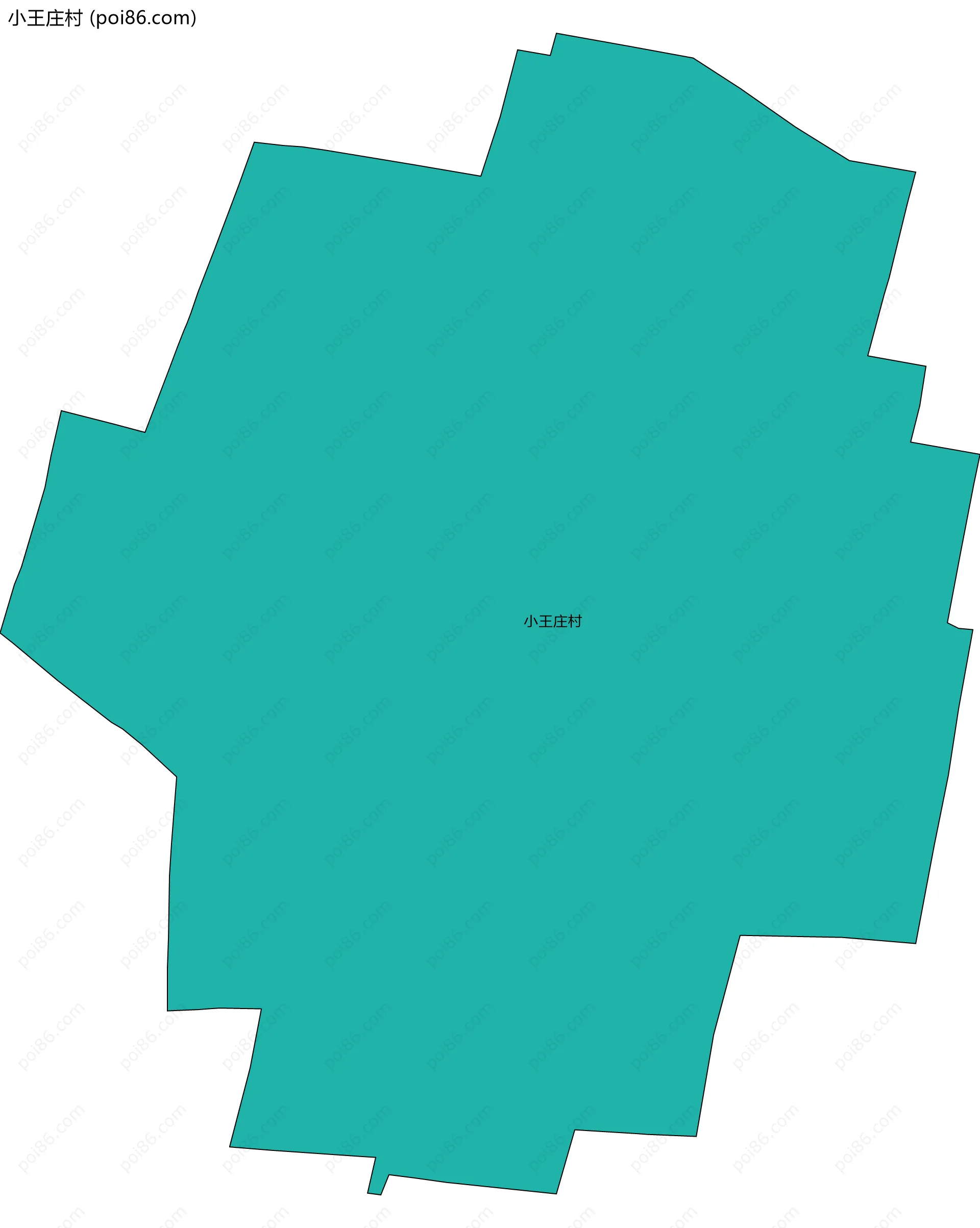 小王庄村边界地图