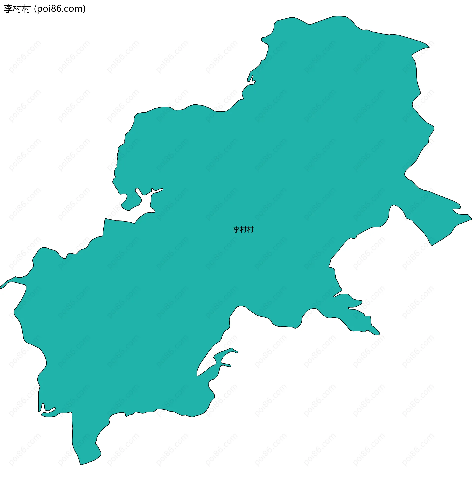 李村村边界地图