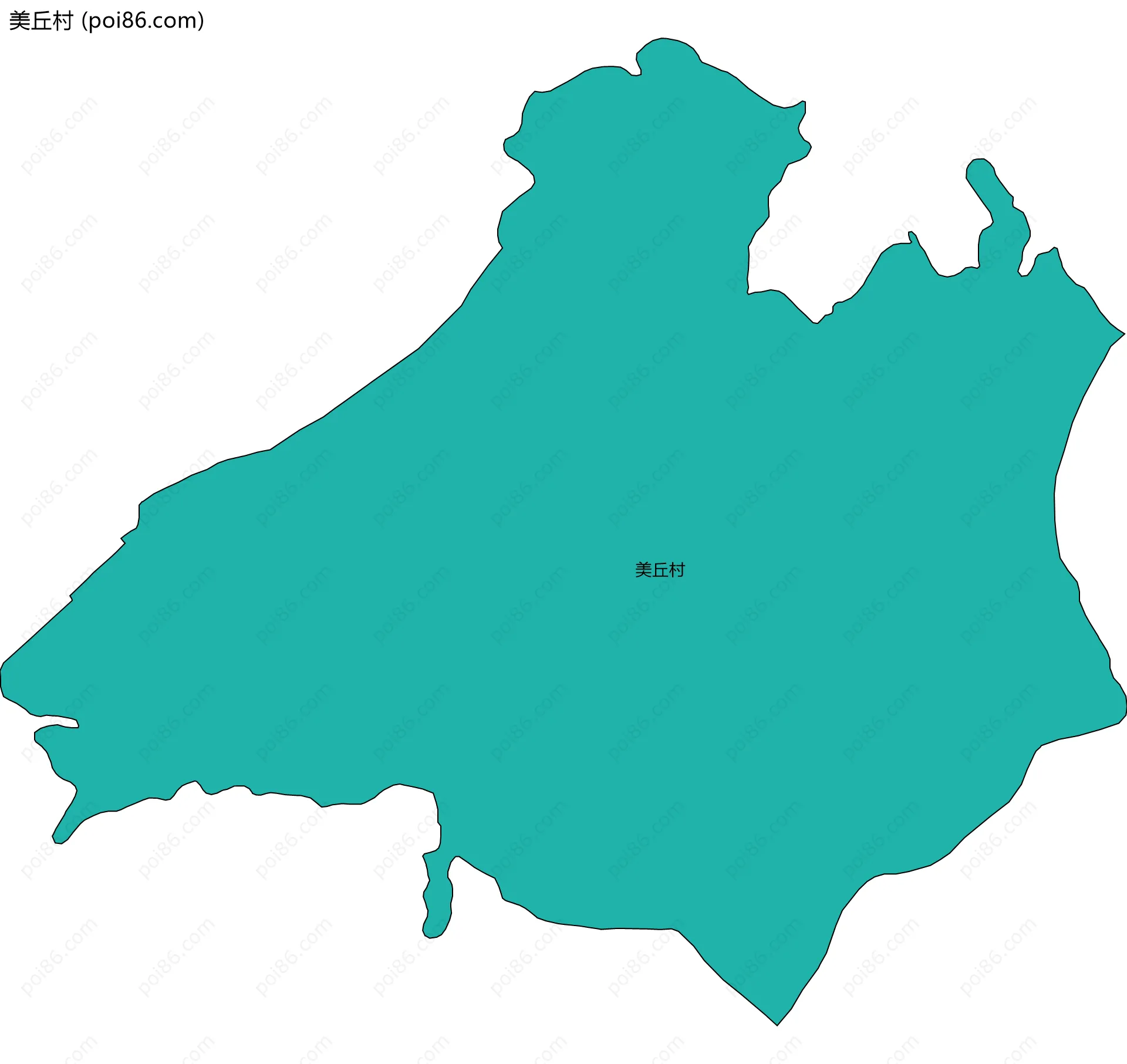 美丘村边界地图