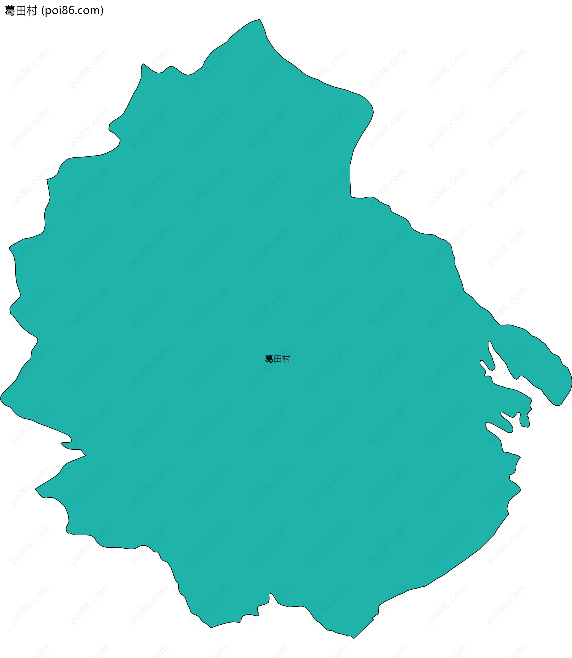 葛田村边界地图