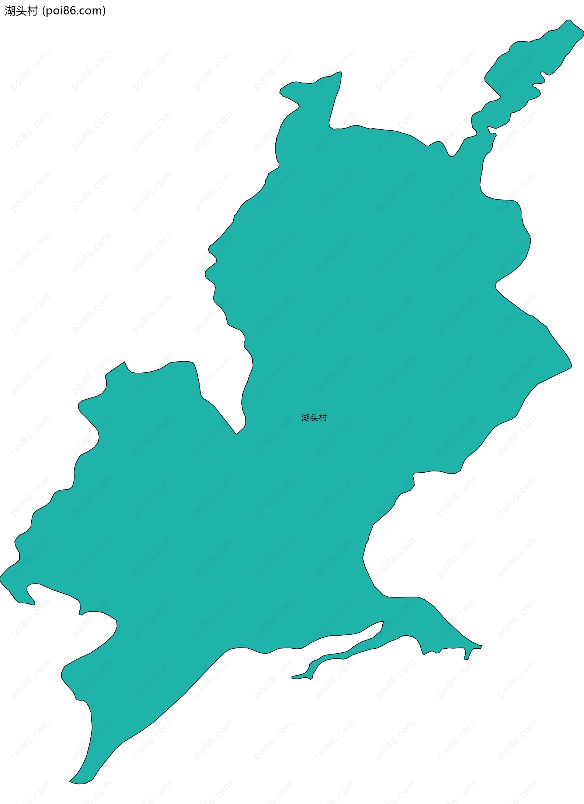 湖头村边界地图