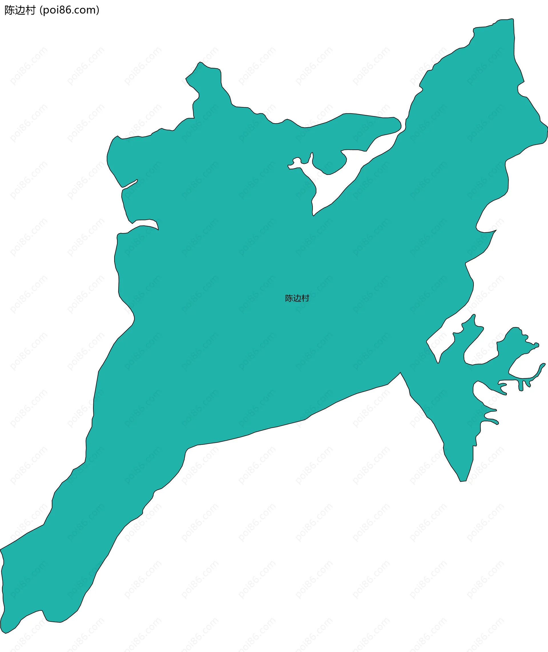 陈边村边界地图