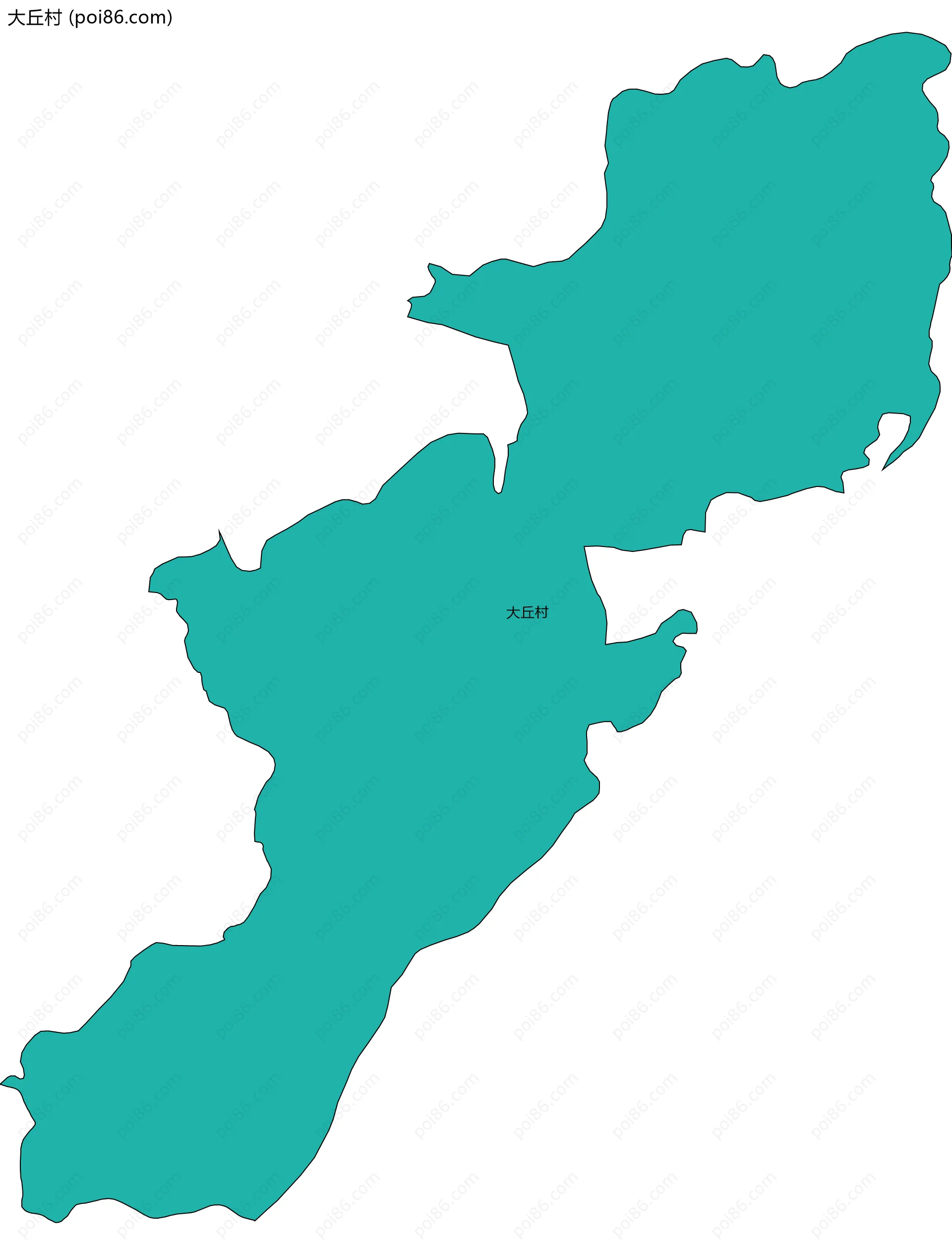 大丘村边界地图