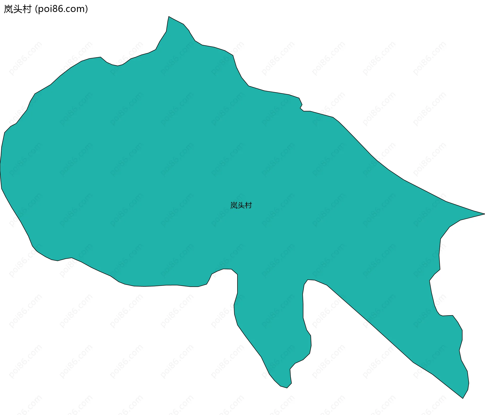 岚头村边界地图