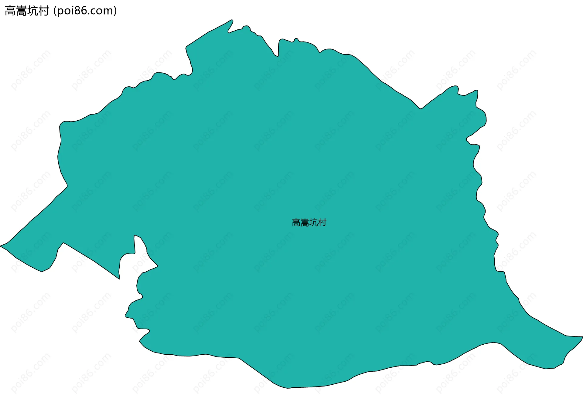 高嵩坑村边界地图