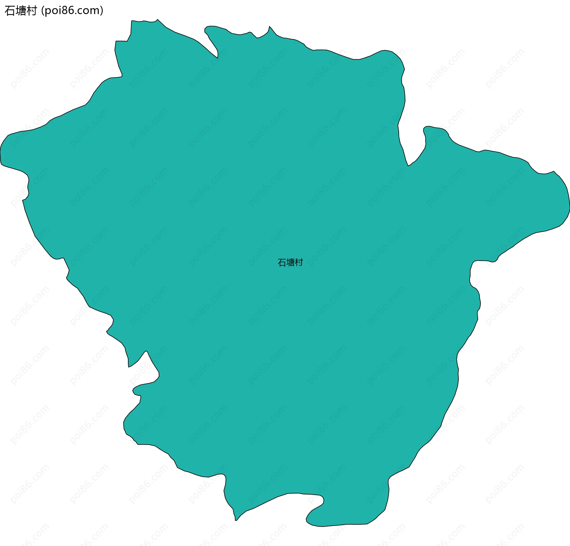 石塘村边界地图